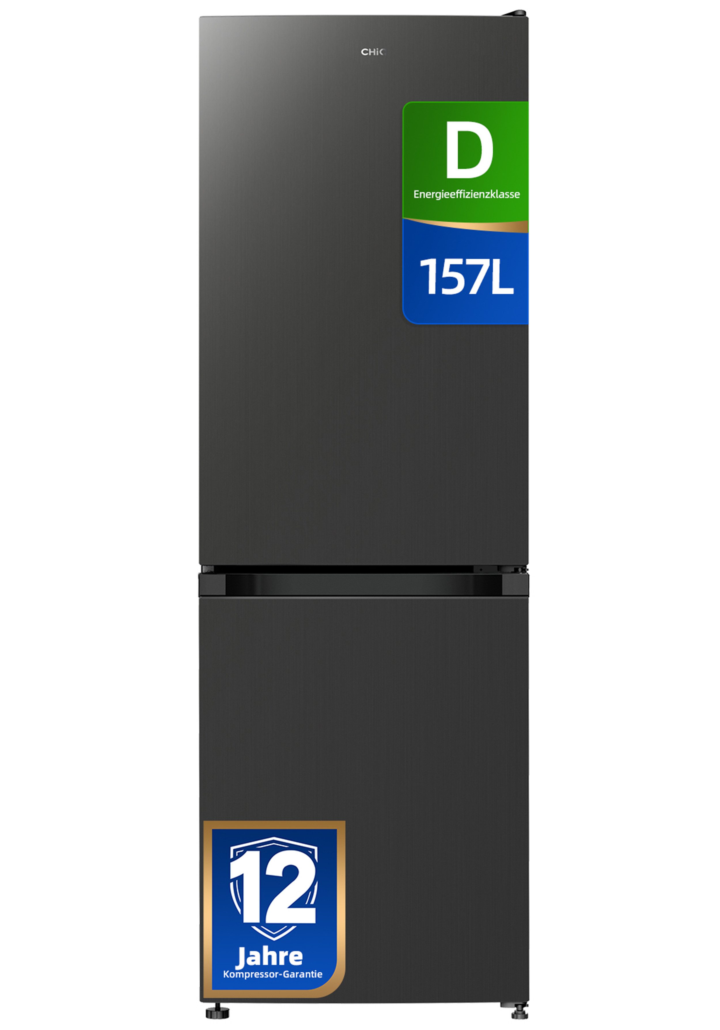 CHiQ Kühl-/Gefrierkombination CBM162DGD, 144 cm hoch, 47 cm breit, Inverter-Kompressor, 12J. Kompressorgarantie, 152kWh/Jahr