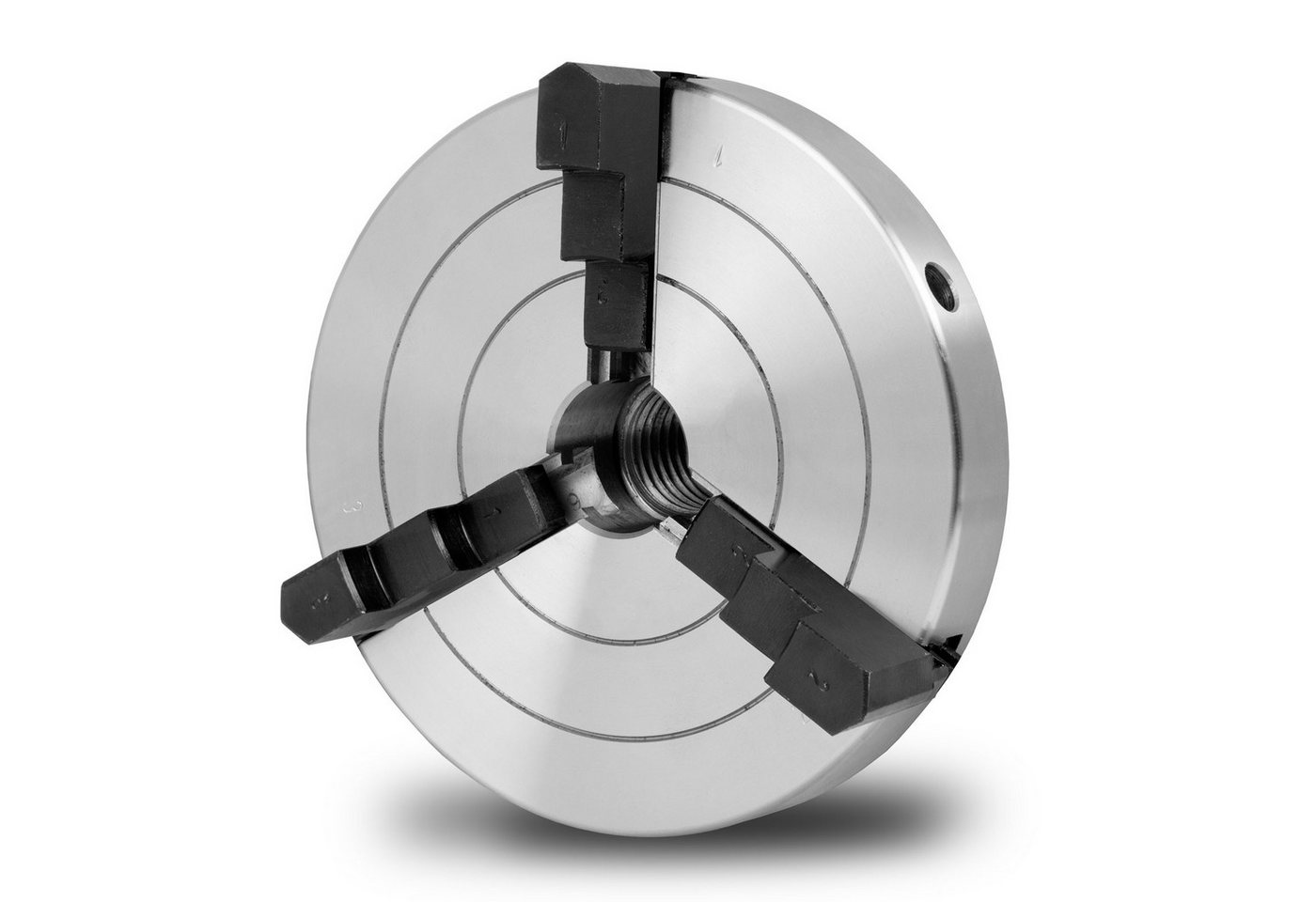 Thumbnail - EBERTH Dreibacken-Futter Dreibackenfutter mit 100 mm Durchmesser, 4" 3-Backenfutter Selbstzentrierend, Anschluss-Gewinde...