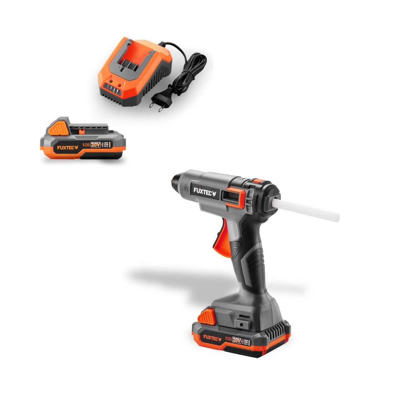 FUXTEC Heißklebepistole FX-E1GG20SET