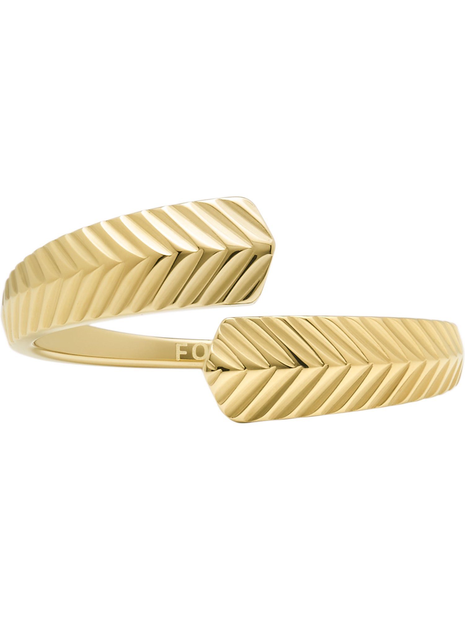 Fingerring Fossil Damen-Damenring Edelstahl
