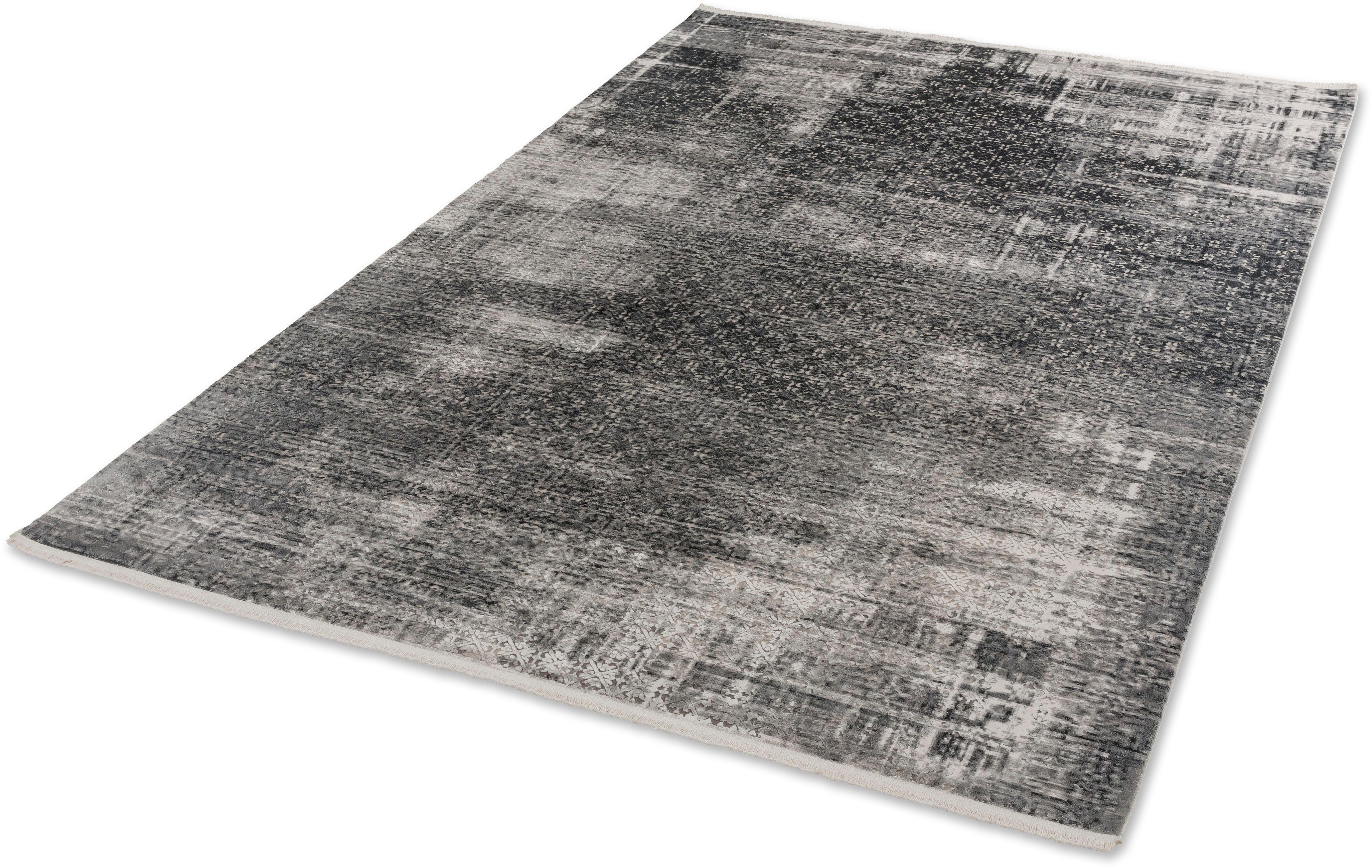 Teppich »Vision 211, Wunschmaß«, SCHÖNER WOHNEN-Kollektion, rechteckig, Höhe 7 mm, Viskoseteppich mit Glanz, Wohnzimmer-Otto