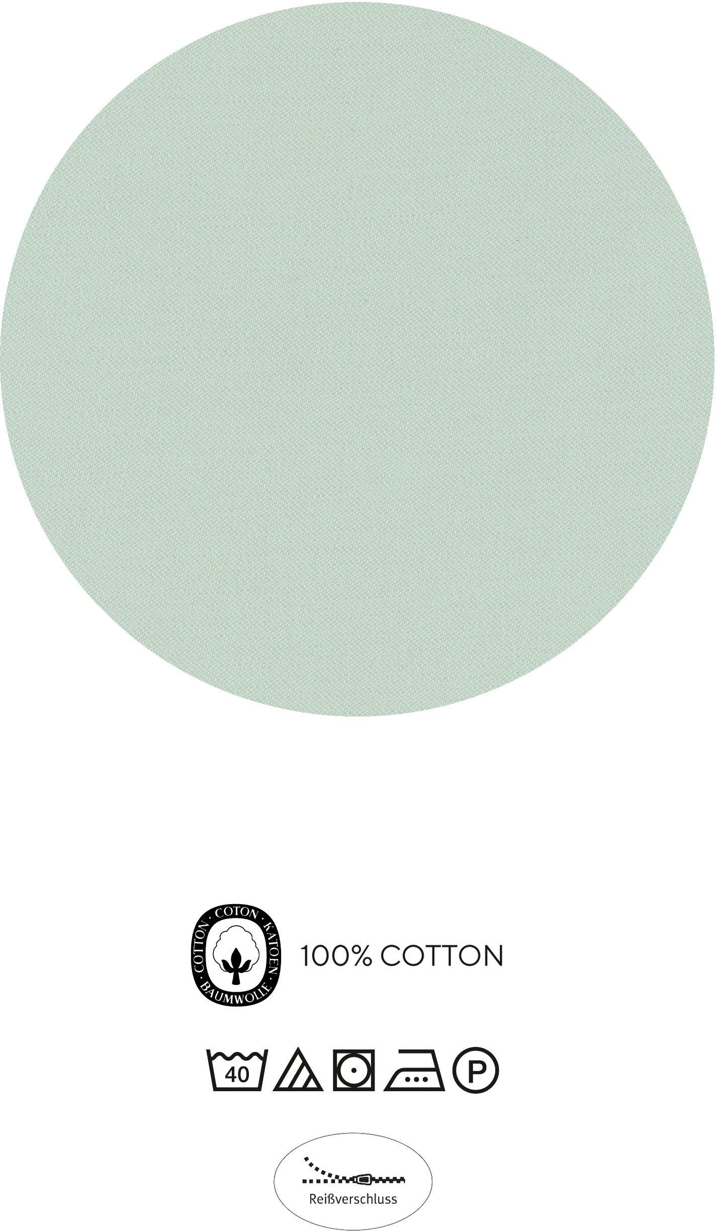 Biberna Wendebettwäsche Helena, Mako-Satin, 2 teilig, feiner Glanz + weicher Griff, pflegeleicht, ganzjährig einsetzbar, RV