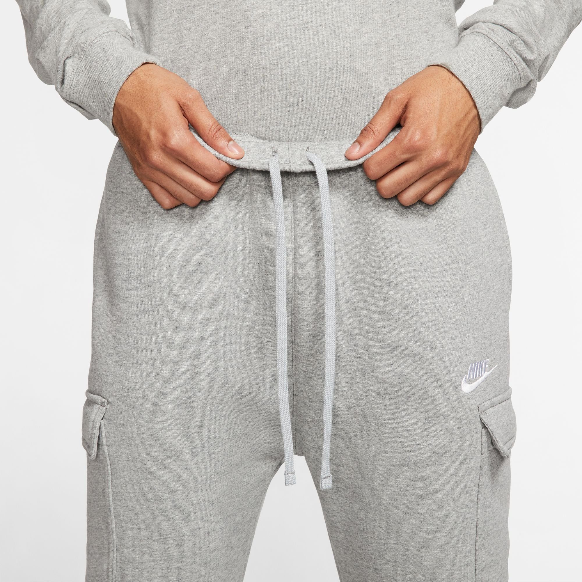 CLUB PANTS CARGO Sportswear Jogginghose hellgrau-meliert FLEECE MEN'S Nike