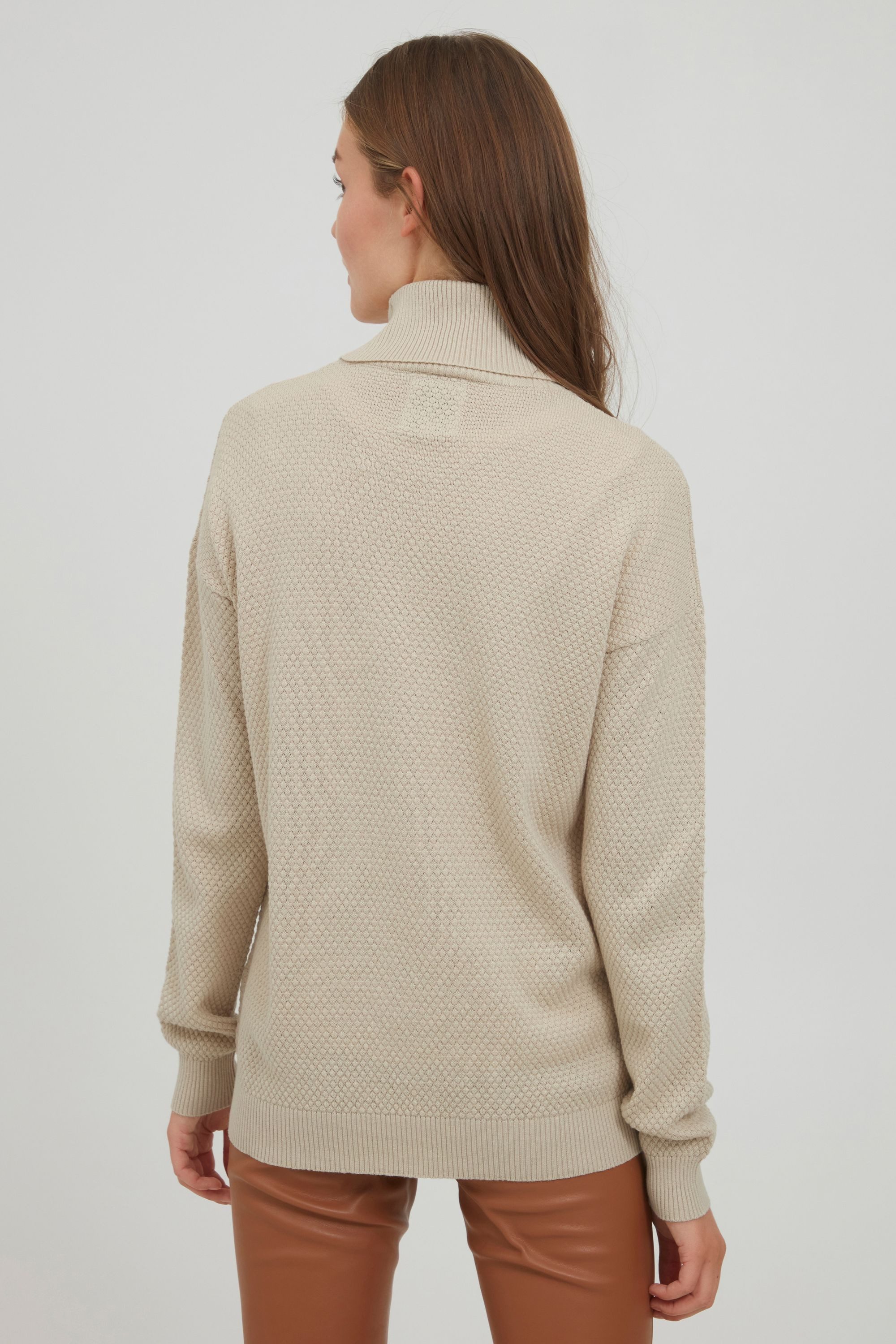 OXMO Rollkragenpullover OXSina Strickpullover mit Rollkragen