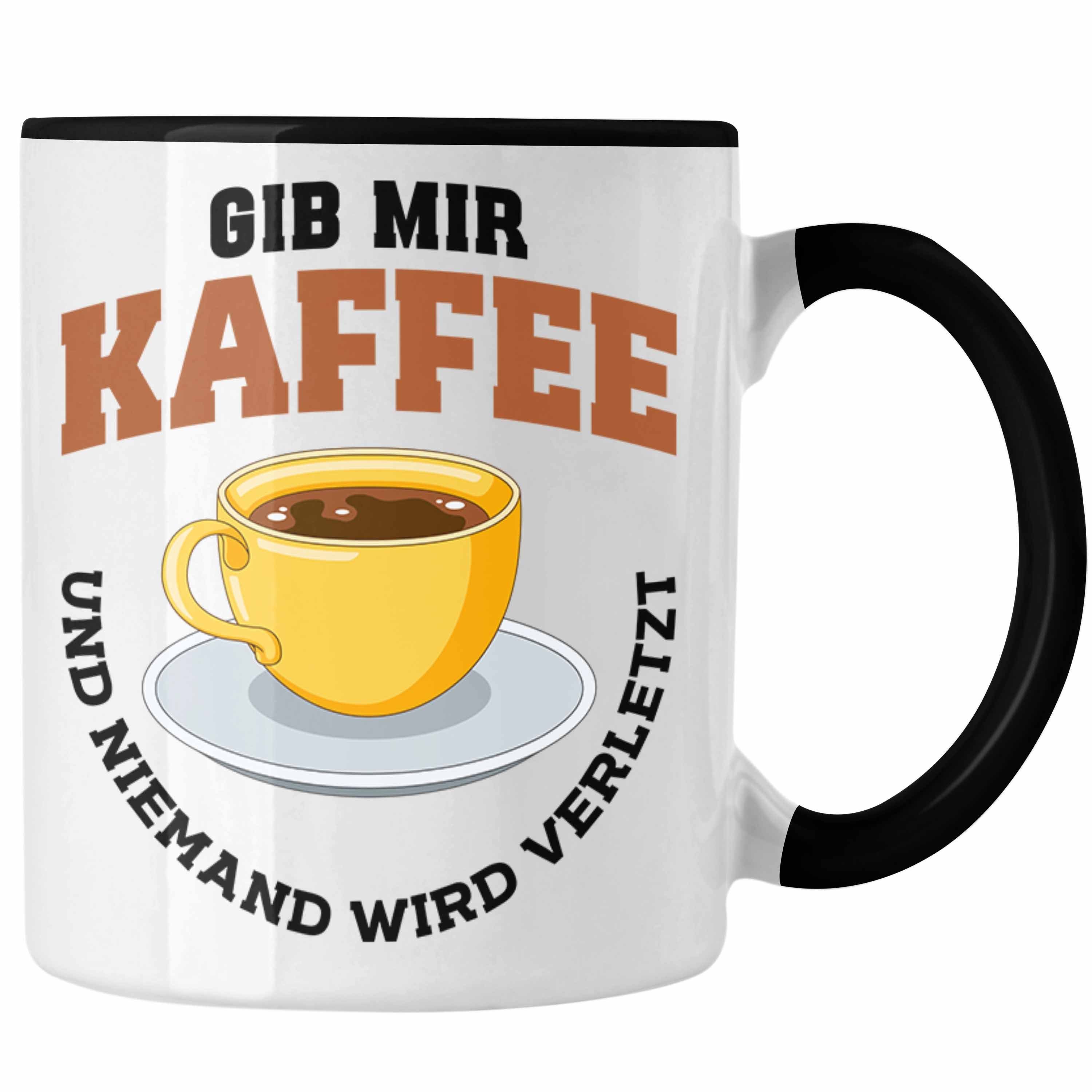 Trendation Tasse Trendation - Kaffeetrinker Geschenk Kaffee Grafik Spruch Geschenkidee Kollegin Kollege Arbeit Schwarz