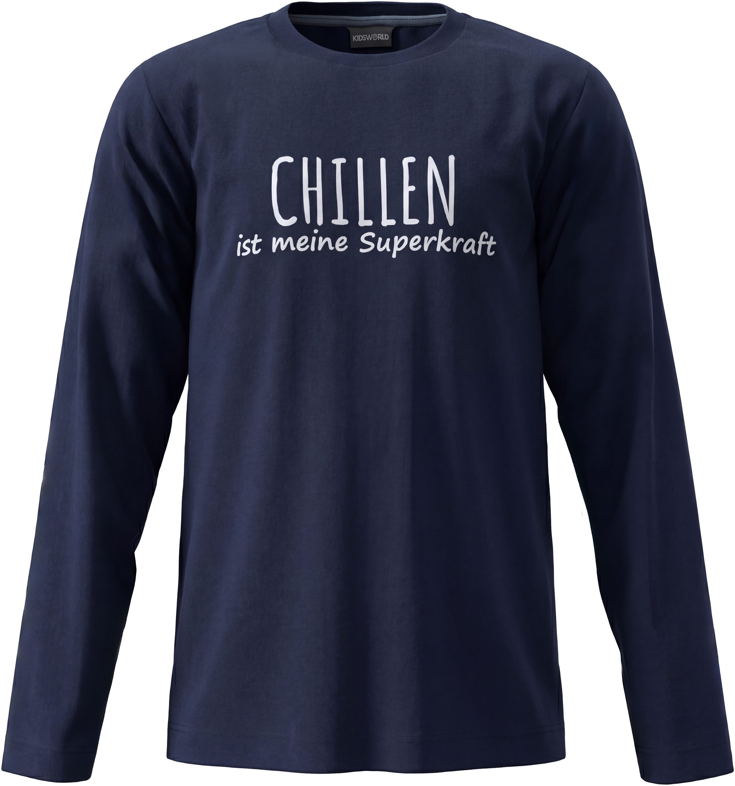 KIDSWORLD Langarmshirt Sprücheshirt: CHILLEN ist meine Superkraft Sprücheshirt im modischem Stil – Bild 5 von 5