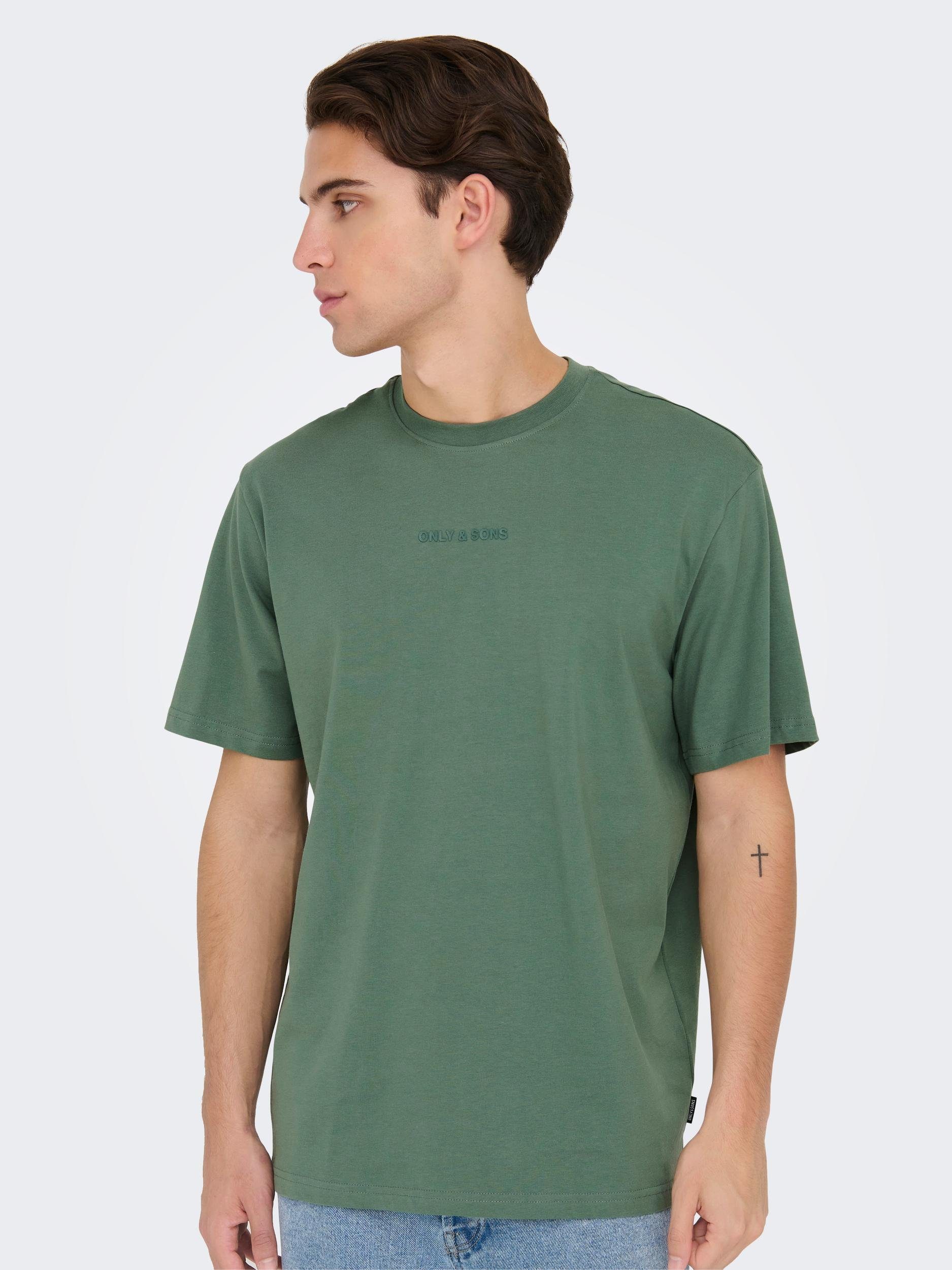 ONLY & SONS Rundhalsshirt ONSLEVI LIFE REG TEXT SS TEE NOOS