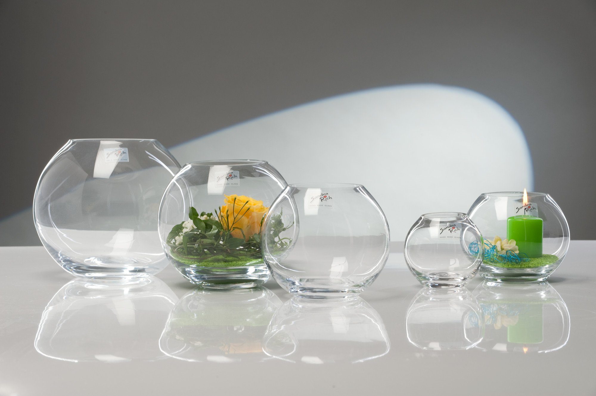 Sandra Rich Dekovase Glasvase Globe klar rund von Sandra Rich günstig online kaufen