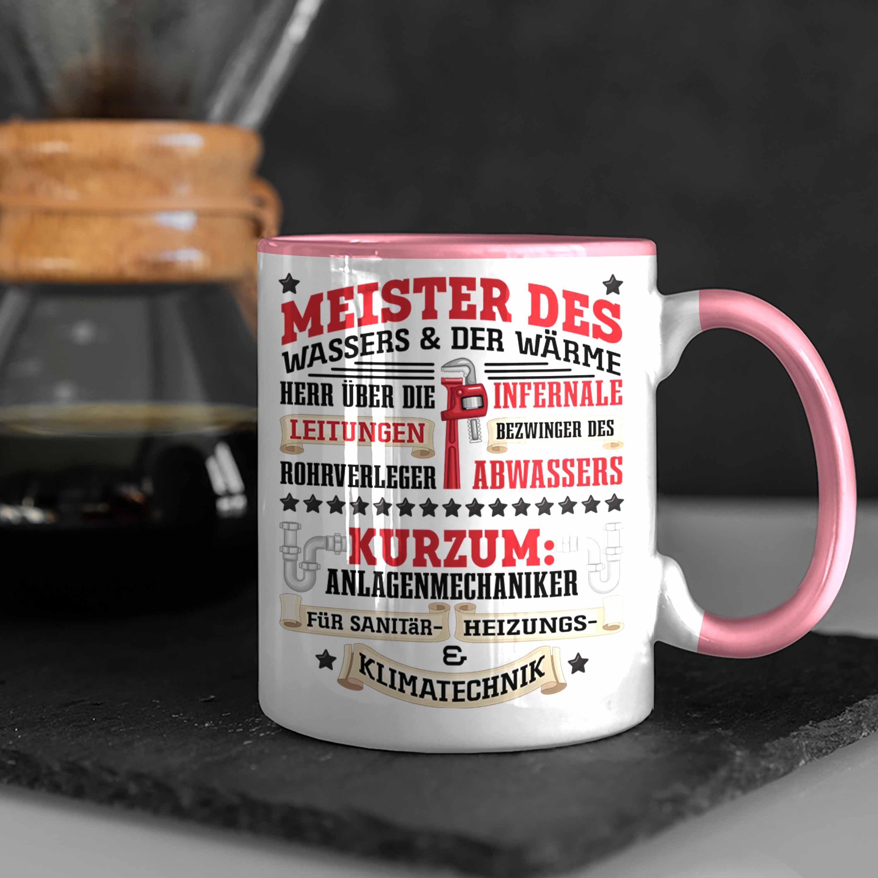 Trendation Anlagemechaniker Rosa Spruch Männer Tasse Tasse Geschenk K Klempner Heizungsbauer