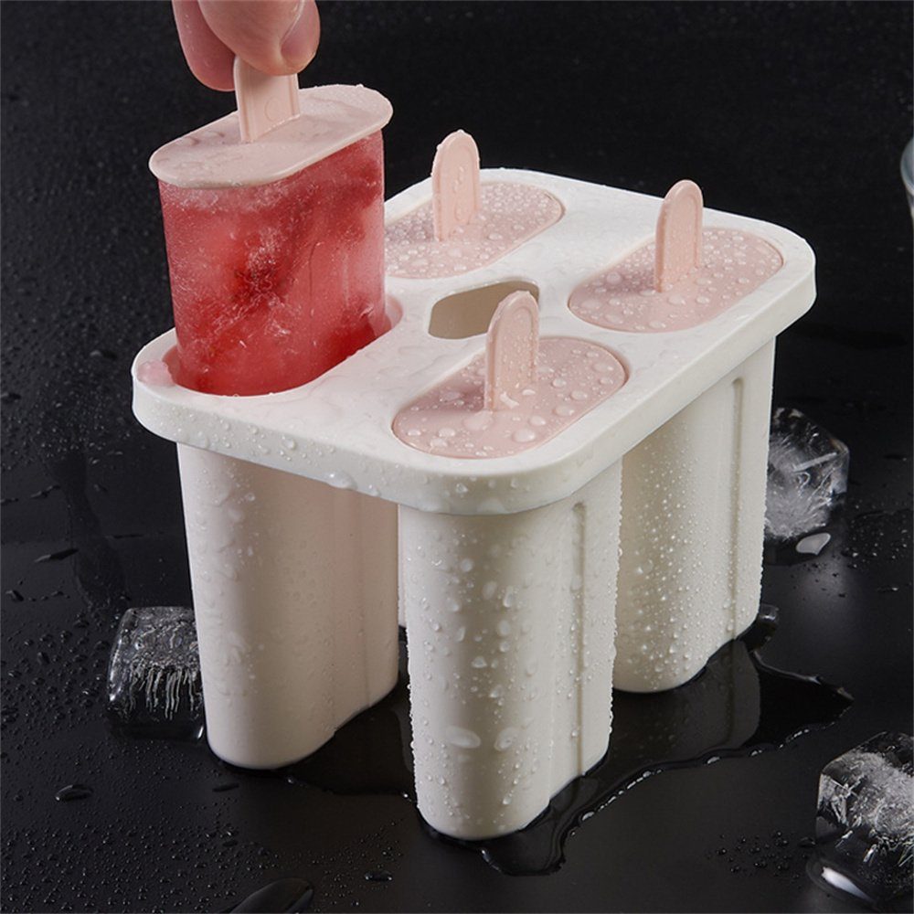 DIY-Eiscremeformen, Wiederverwendbar, Einfache (1-tlg) Dekorative Eiswürfelform Eiscremeformen,