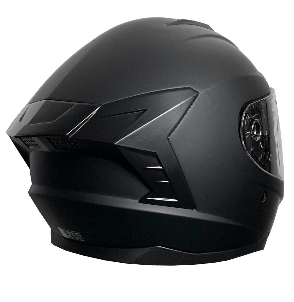 RALLOX Helmets Motorradhelm Motorradhelm M72 matt schwarz S M L XL