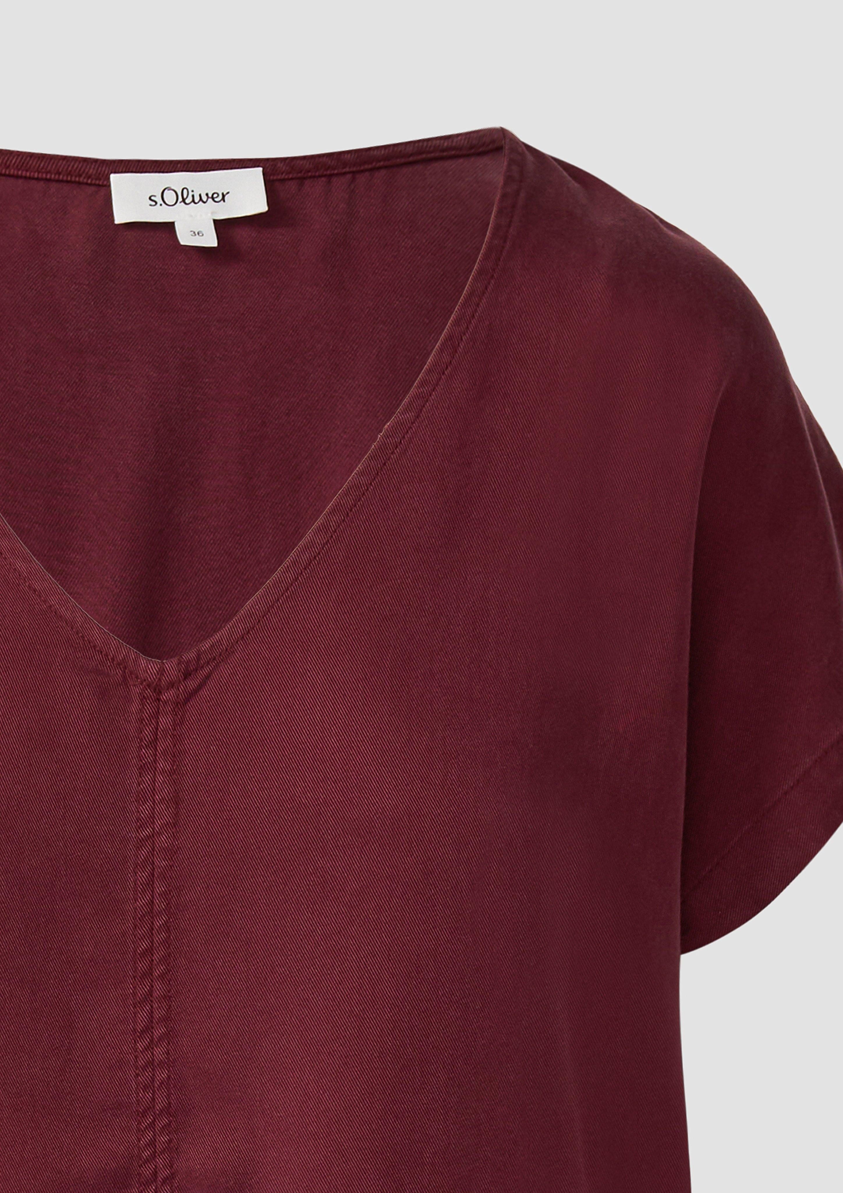 s.Oliver Blusentop Ärmellose Bluse aus Lyocell günstig online kaufen