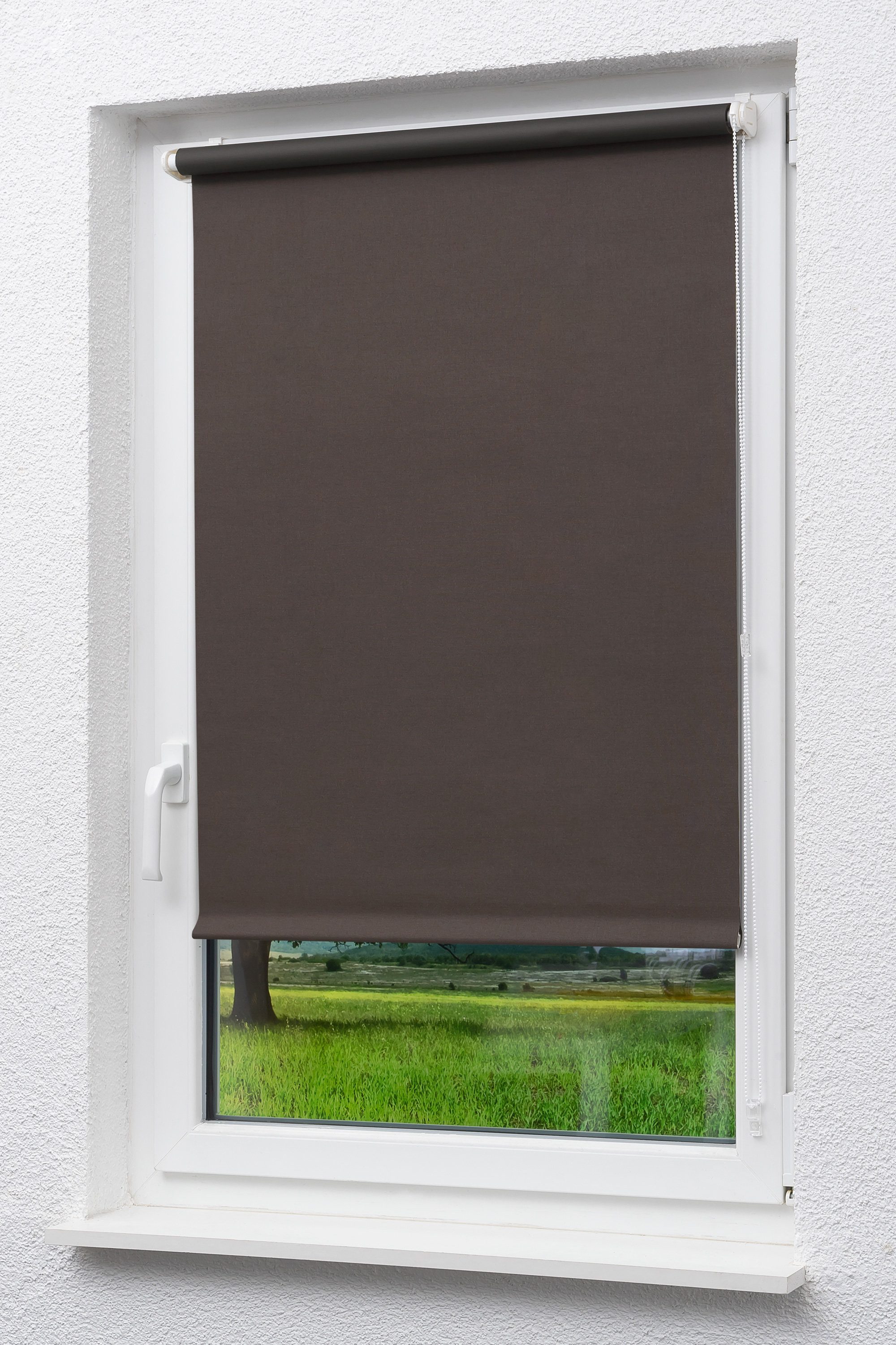 Verdunklungsrollo Mini Rollo abdunkelnd Schokobraun, LYSEL®, günstig online kaufen