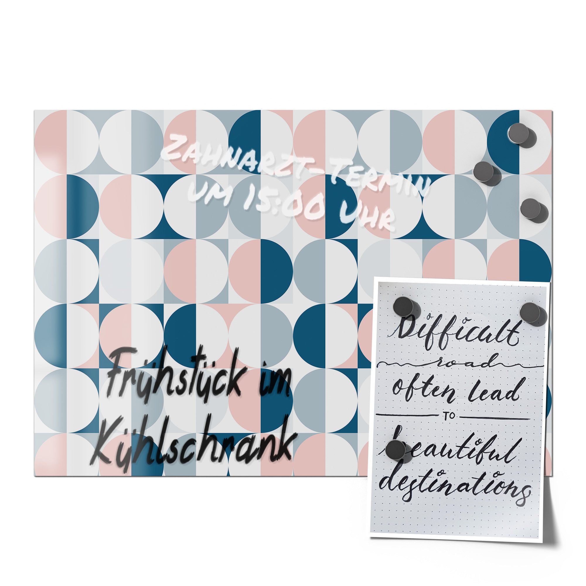 Thumbnail - DEQORI Magnetfolie 'Muster der Stille', beschreibbar universal Magnetmatte magnetisch Folie Planer Kalender