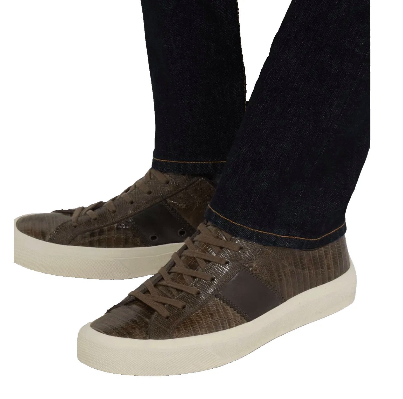 Tom Ford Cambridge Trainers Luxusleder mit strukturierter Oberfläche Sneaker Wird geliefert in original TOM FORD Box inkl. Staubbeuteln