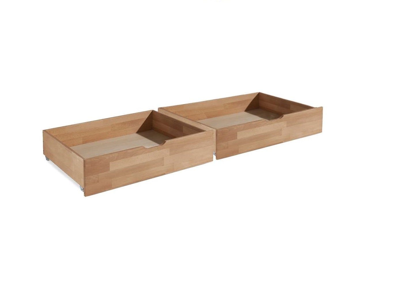 Meble Stolrus Schlafzimmer-Set Bettkasten Schubladen Kernbuche günstig online kaufen