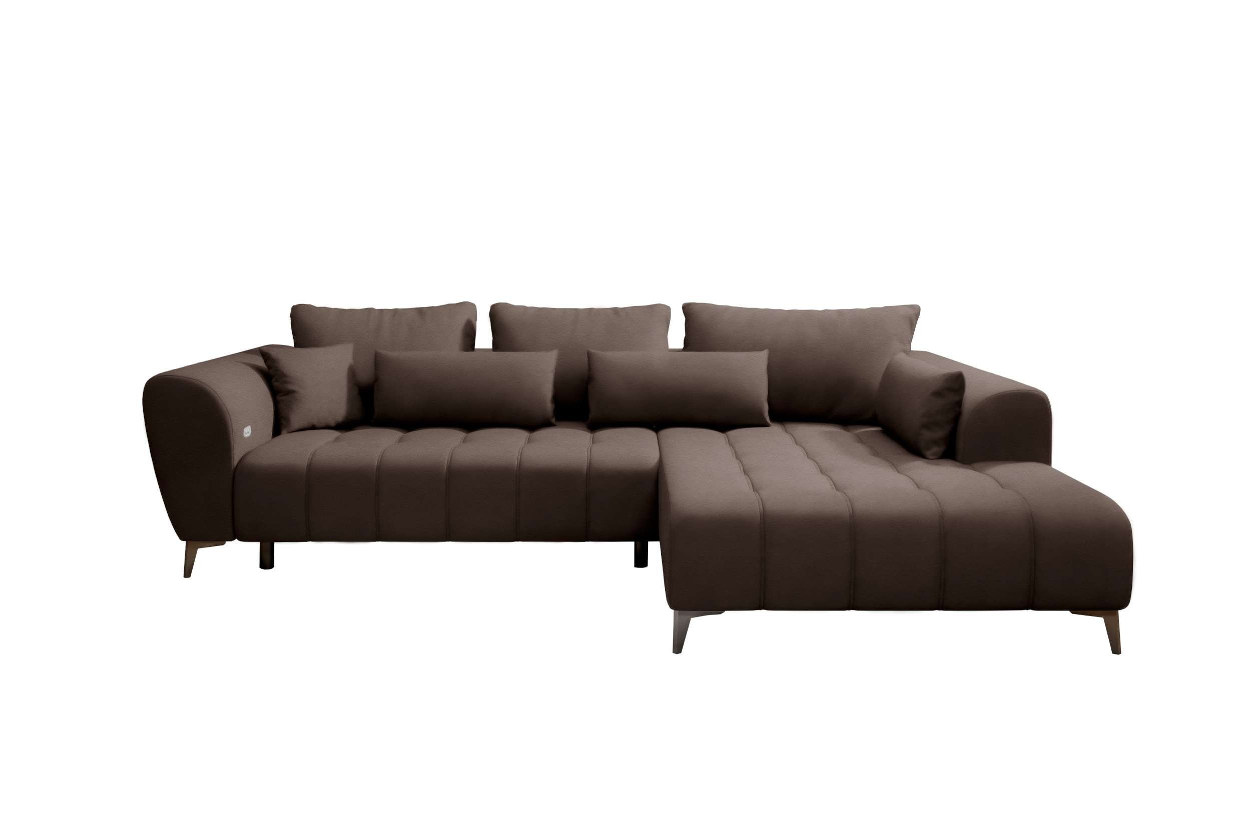 Bettfunktion, mane wahlweise Eckcouch, Stylefy inklusive L-Form, links bestellbar, Jordan, Sitztiefenverstellung Ecksofa oder mit rechts