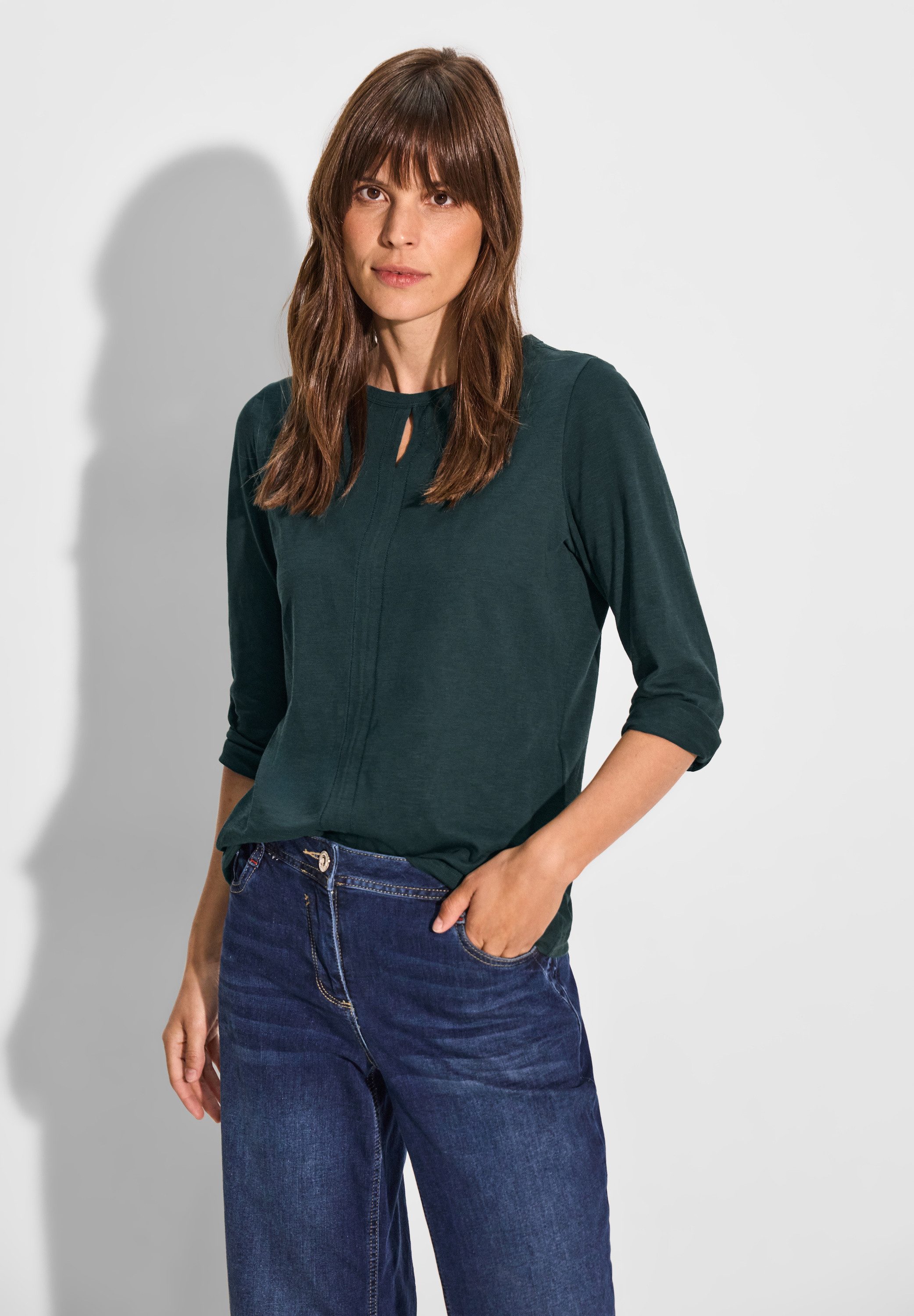 CECIL Langarmshirt mit 3/4 Ärmeln