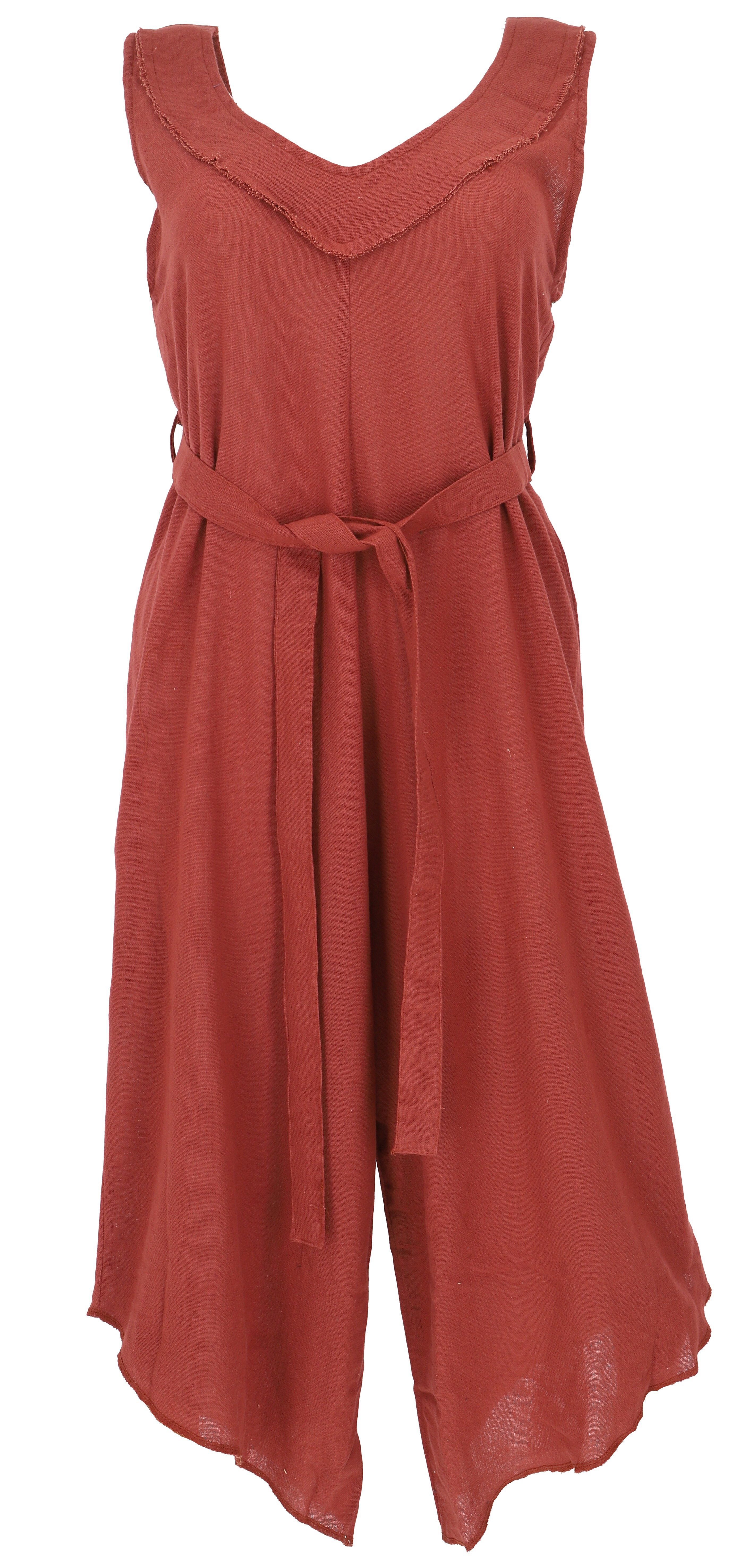 Guru-Shop Relaxhose Boho Jumpsuit, Overall, loose fit Hosenkleid -.. alternative Bekleidung