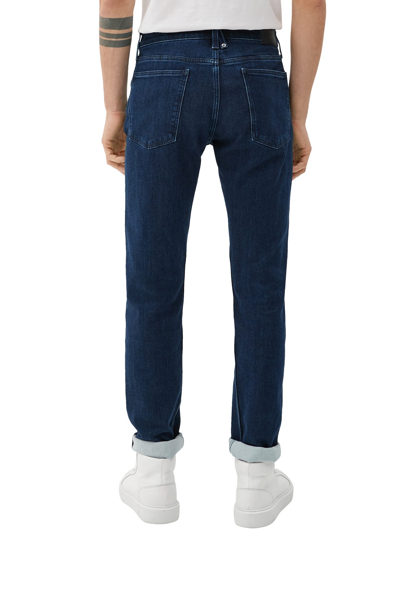 Slim Jeans Fit Stoffhose Rise / Leg s.Oliver Carson Waschung / / Tapered Mid