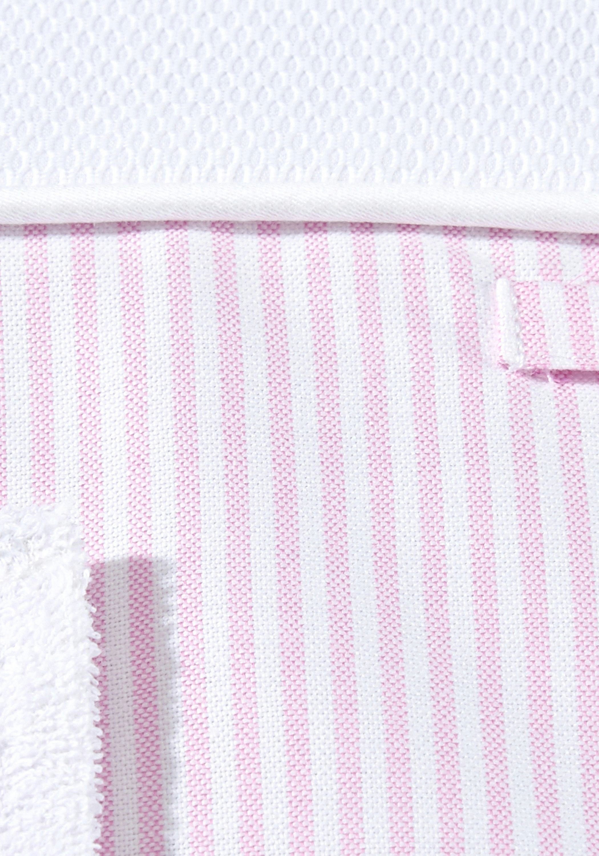Rosa gestreift Company Baby Wickelauflage [70x80 Wickelauflage, cm] Weiß 100% Wechselbares zertifizierte Handtuch Nordic Coast Baumwolle Wickeltischauflage Wickelunterlage