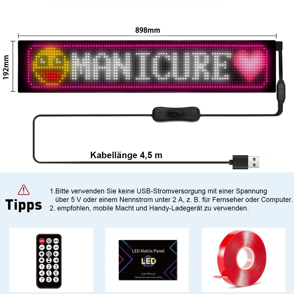PRIISF Beleuchtetes Fensterbild LED Laufschrift Flexible günstig online kaufen