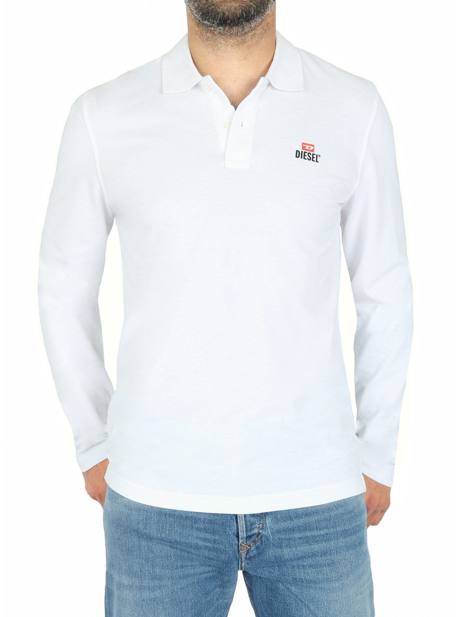 Diesel Poloshirt Slim Fit Langarmshirt aus günstig online kaufen