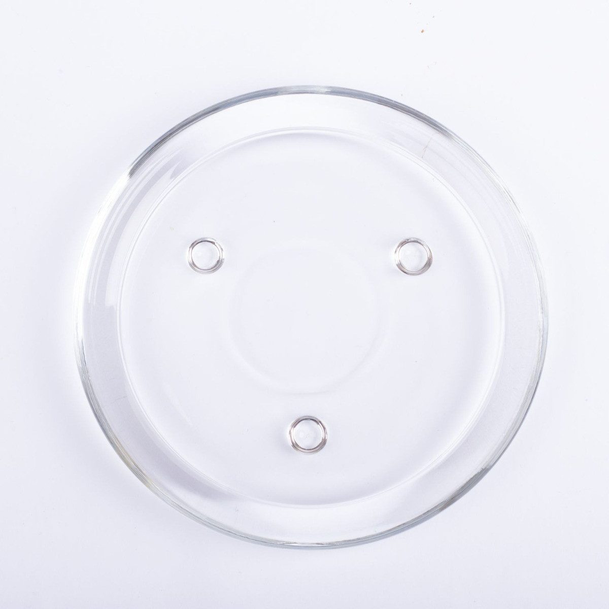 INNA-Glas Glasuntersetzer Runder Kerzenuntersetzer VINCENTIA aus Glas, klar, Ø14 cm
