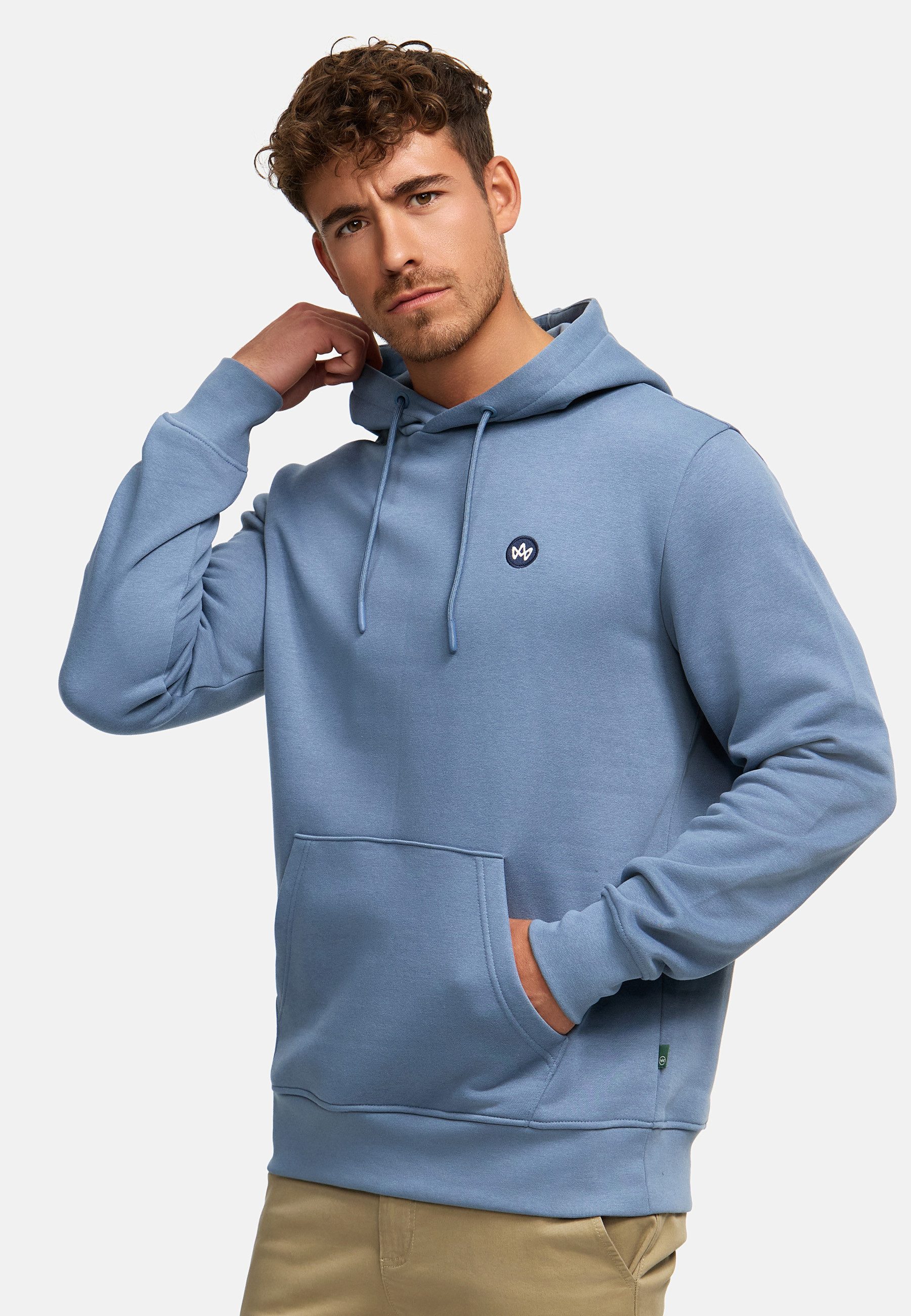 Kronstadt Hoodie Herren KSLars Sweatshirt Kapuze Herrenhoodie (Sweatshirt) Hoodie mit dezentem Logoprint auf der Brust