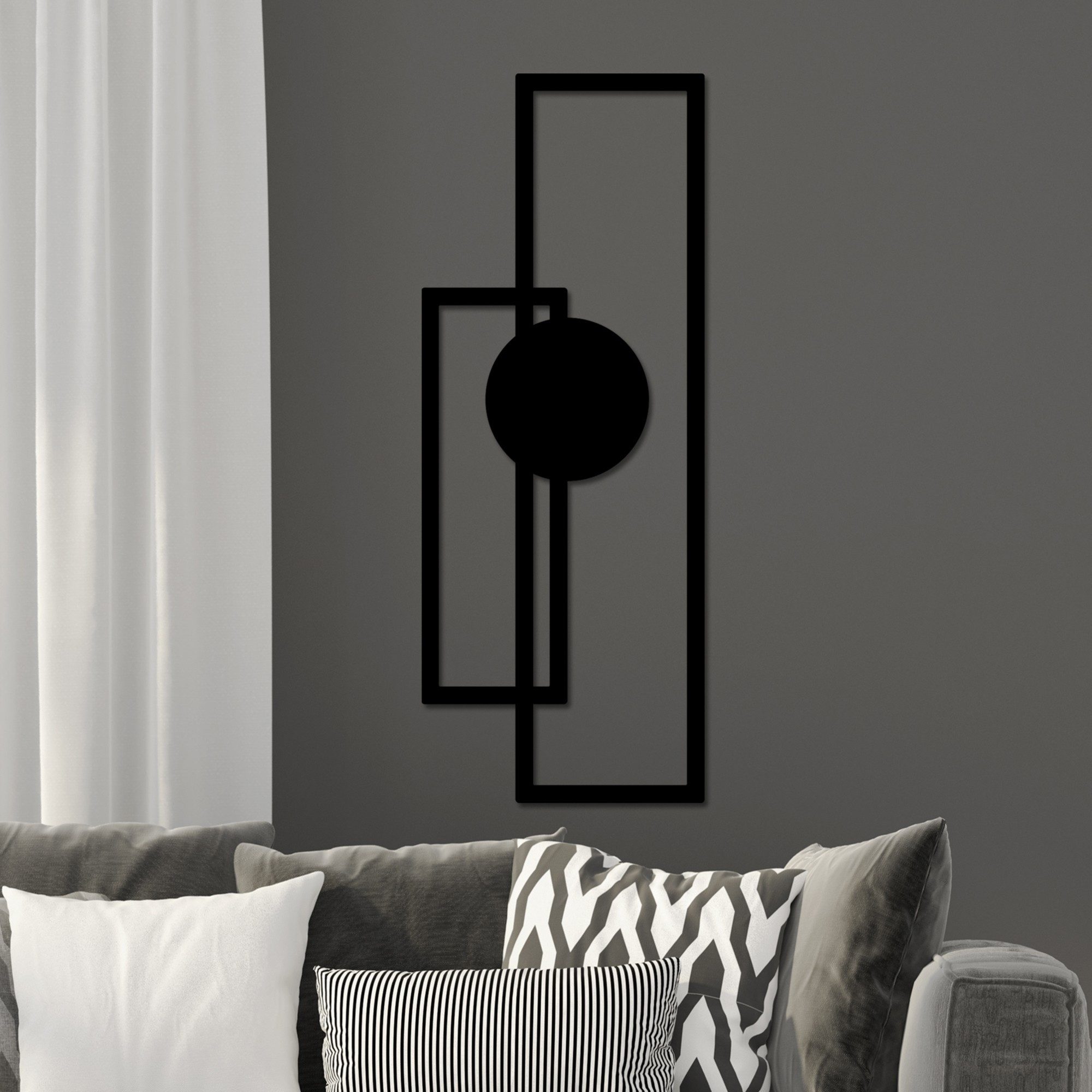Wallity Wanddekoobjekt 100% METAL, 32 x 85 cm L3609