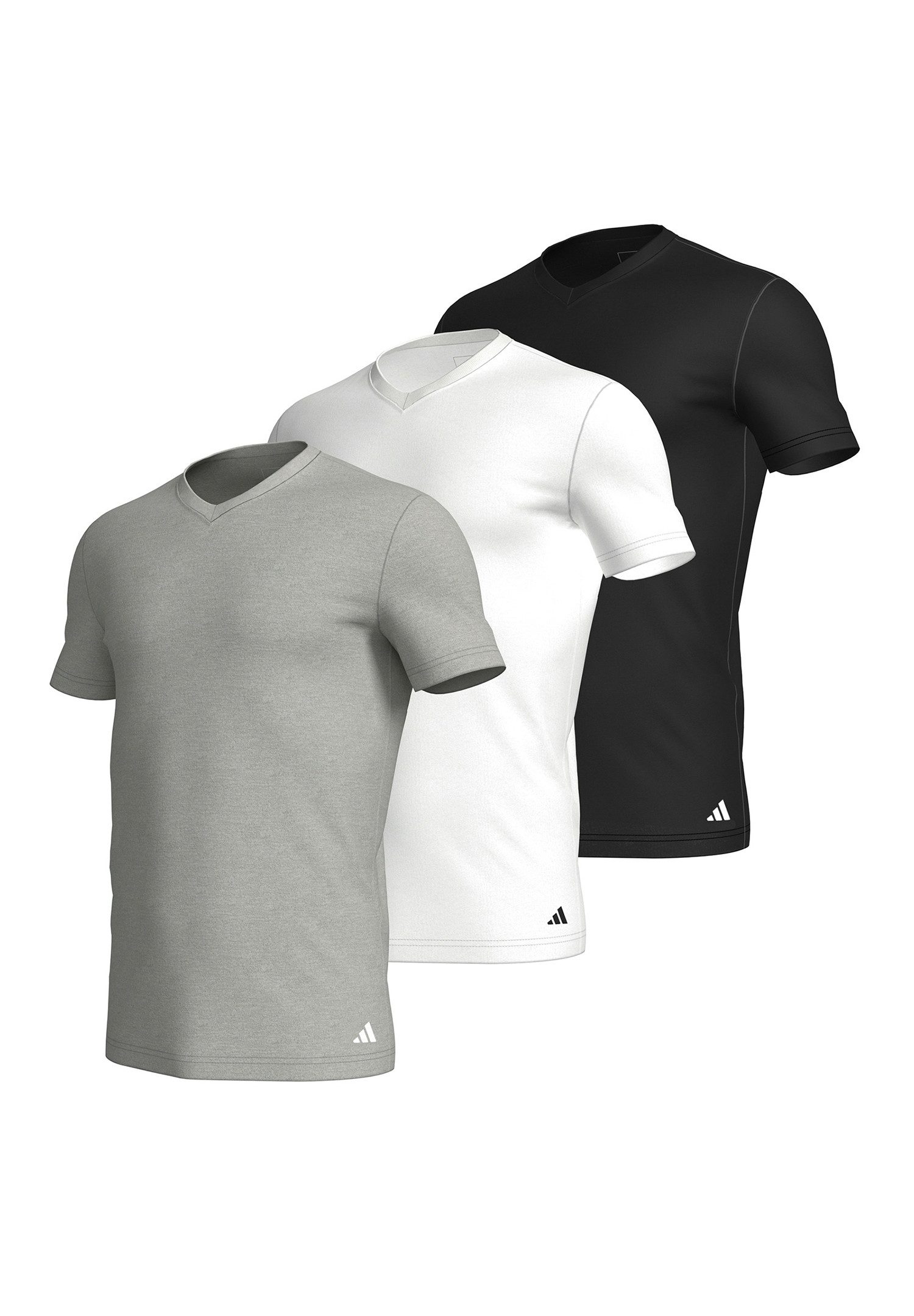 adidas Performance Poloshirt T-Shirt Basic V-Neck 3P (Packung, 3-tlg., 3er- günstig online kaufen
