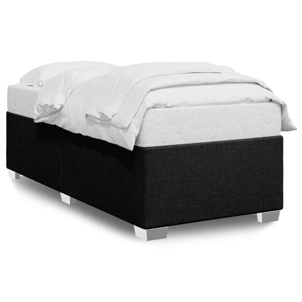 vidaXL Bett Bettgestell ohne Matratze Schwarz 90x190 cm Stoff günstig online kaufen