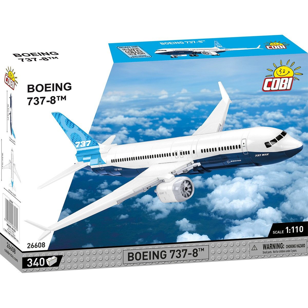 COBI Aufblasbarer Cooler Bausatz Boing 737-8 1:110