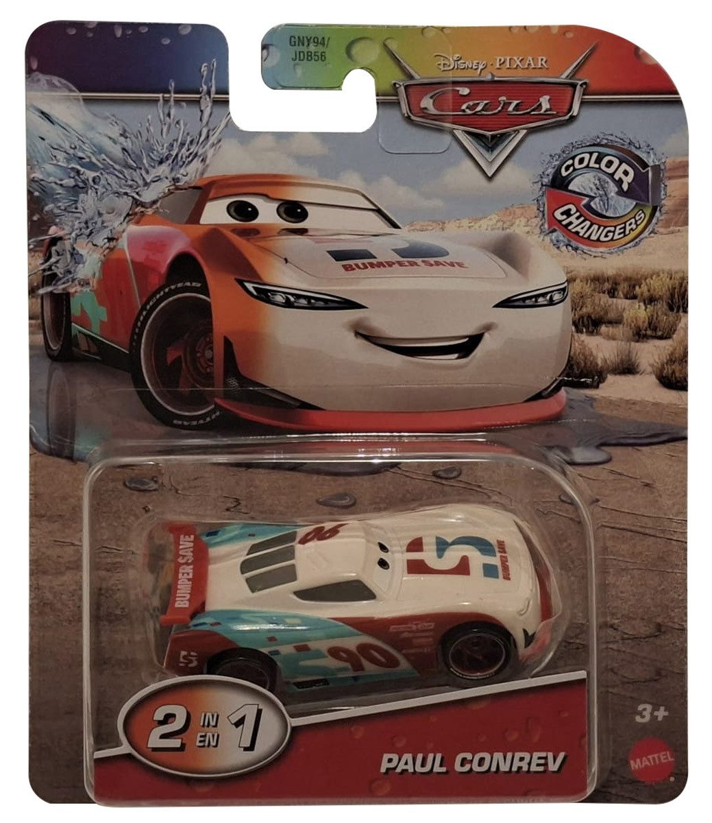 Disney Spielzeug-Auto Mattel JHG28 Disney Pixar Cars Paul Conrev Color Changers, Fahrzeuge