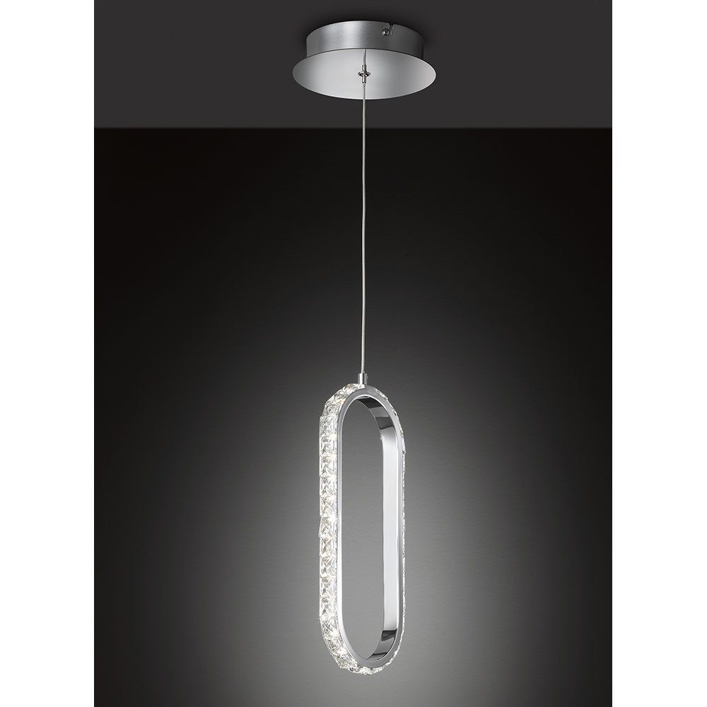 LED LED Leuchtmittel Hängelampe etc-shop 3x Höhenverstellbar dimmbar Pendelleuchte, Warmweiß, Kristall inklusive, Pendelleuchte