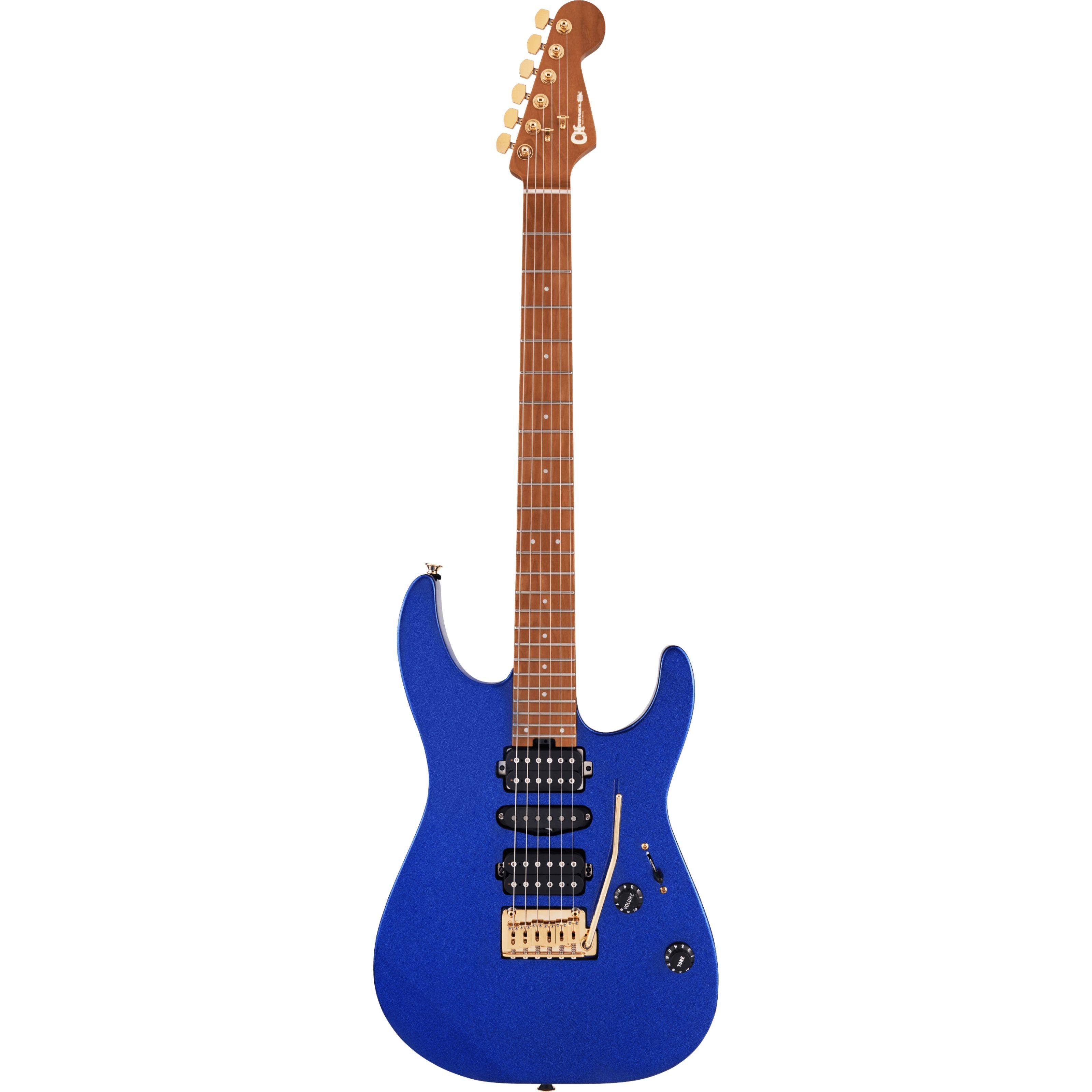 Charvel E-Gitarre, E-Gitarren, ST-Modelle, Pro-Mod DK24 HSH 2PT CM Mystic Blue - E-Gitarre