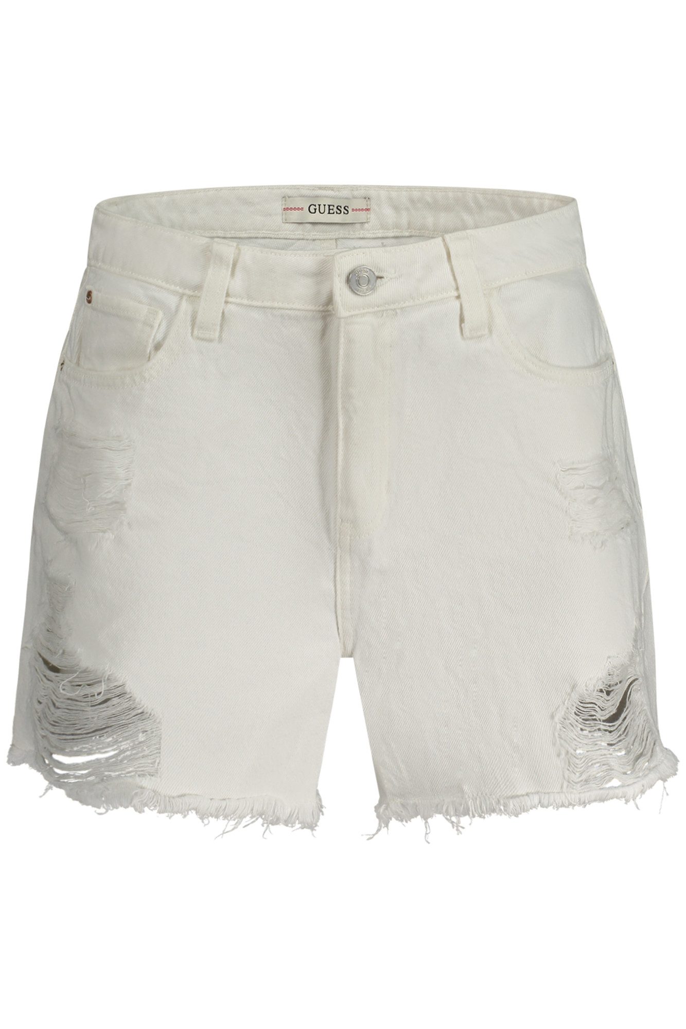GUESS JEANS 2-in-1-Shorts Weiße Damen Jeans günstig online kaufen