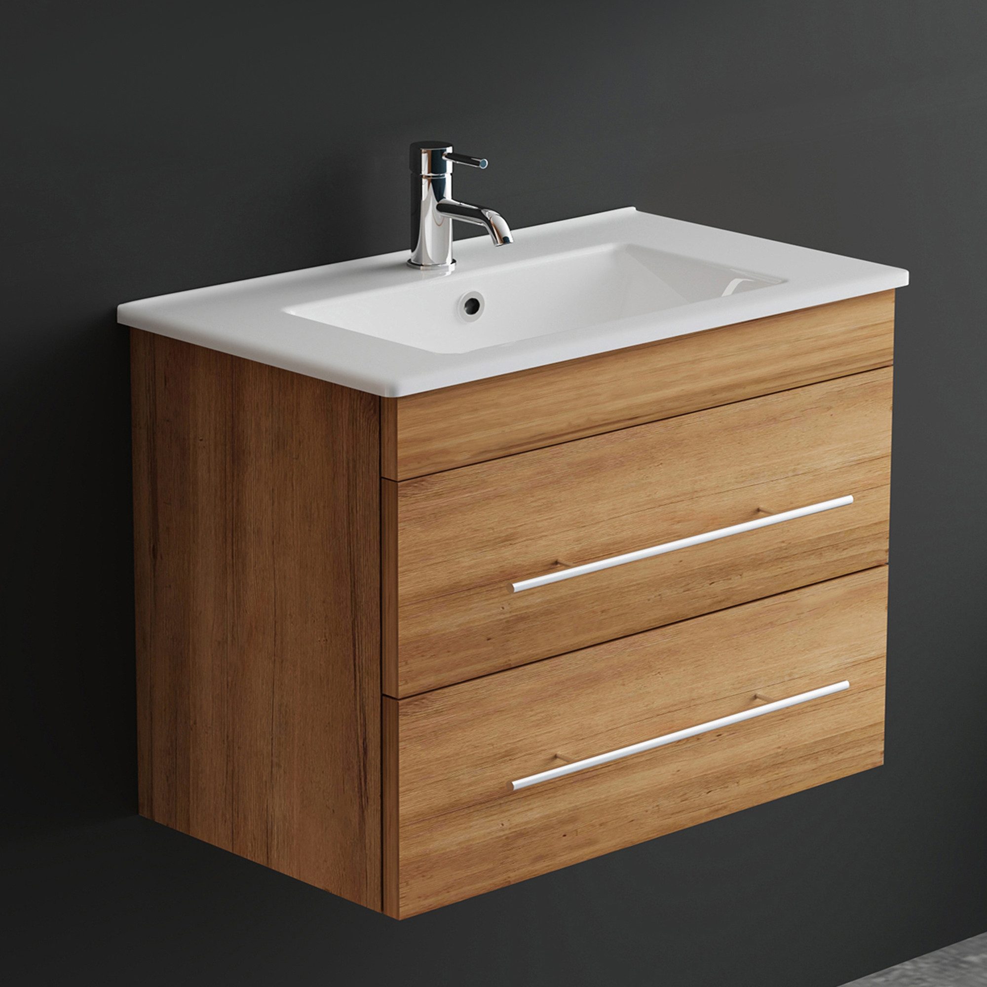 Alpenberger Badmöbel-Set Waschbecken mit Unterschrank - Waschbeckenuntersch günstig online kaufen