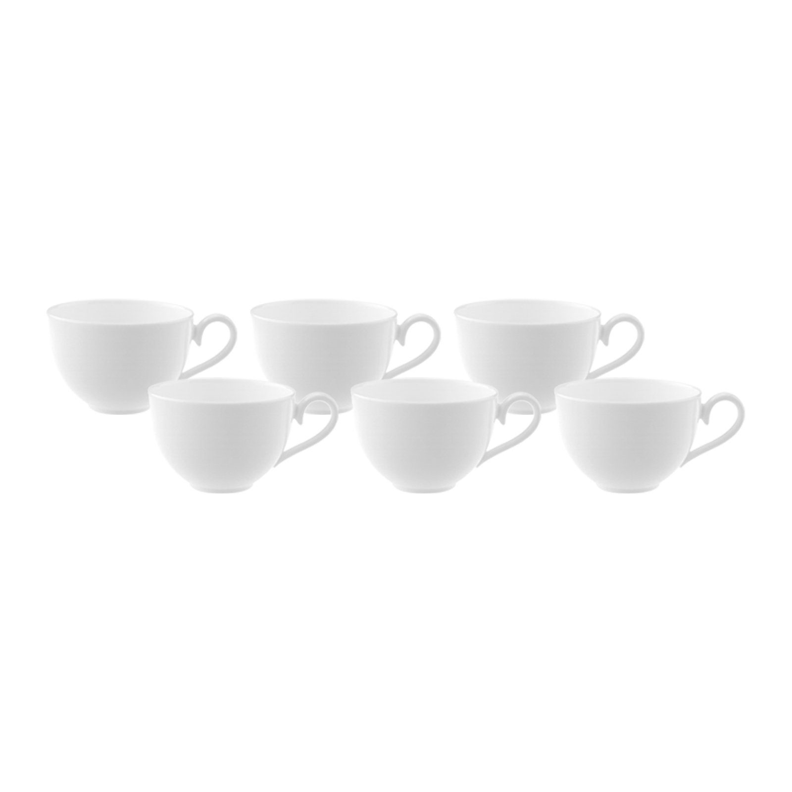 Villeroy & Boch Tasse Royal Kaffee- Obertasse 200 ml 6er Set, 6-tlg., Porzellan