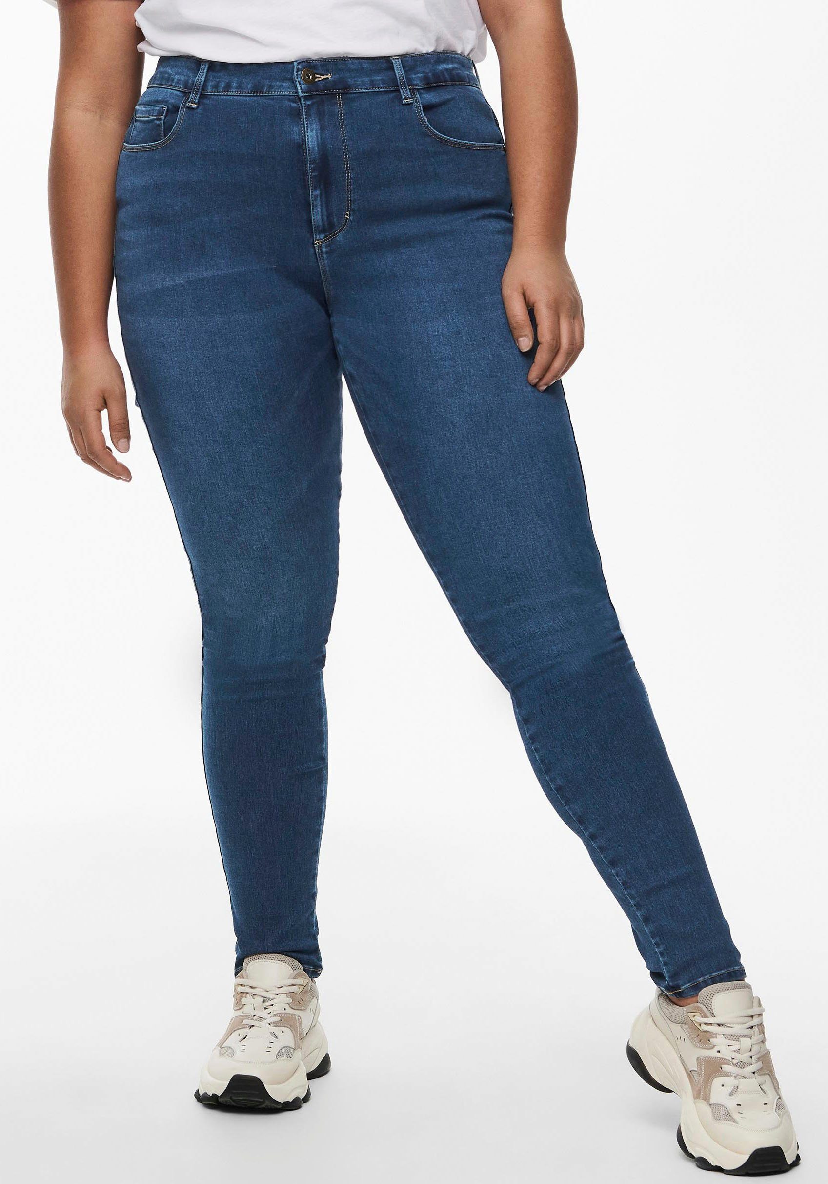 ONLY CARMAKOMA High-waist-Jeans CARAUGUSTA HW SK DNM