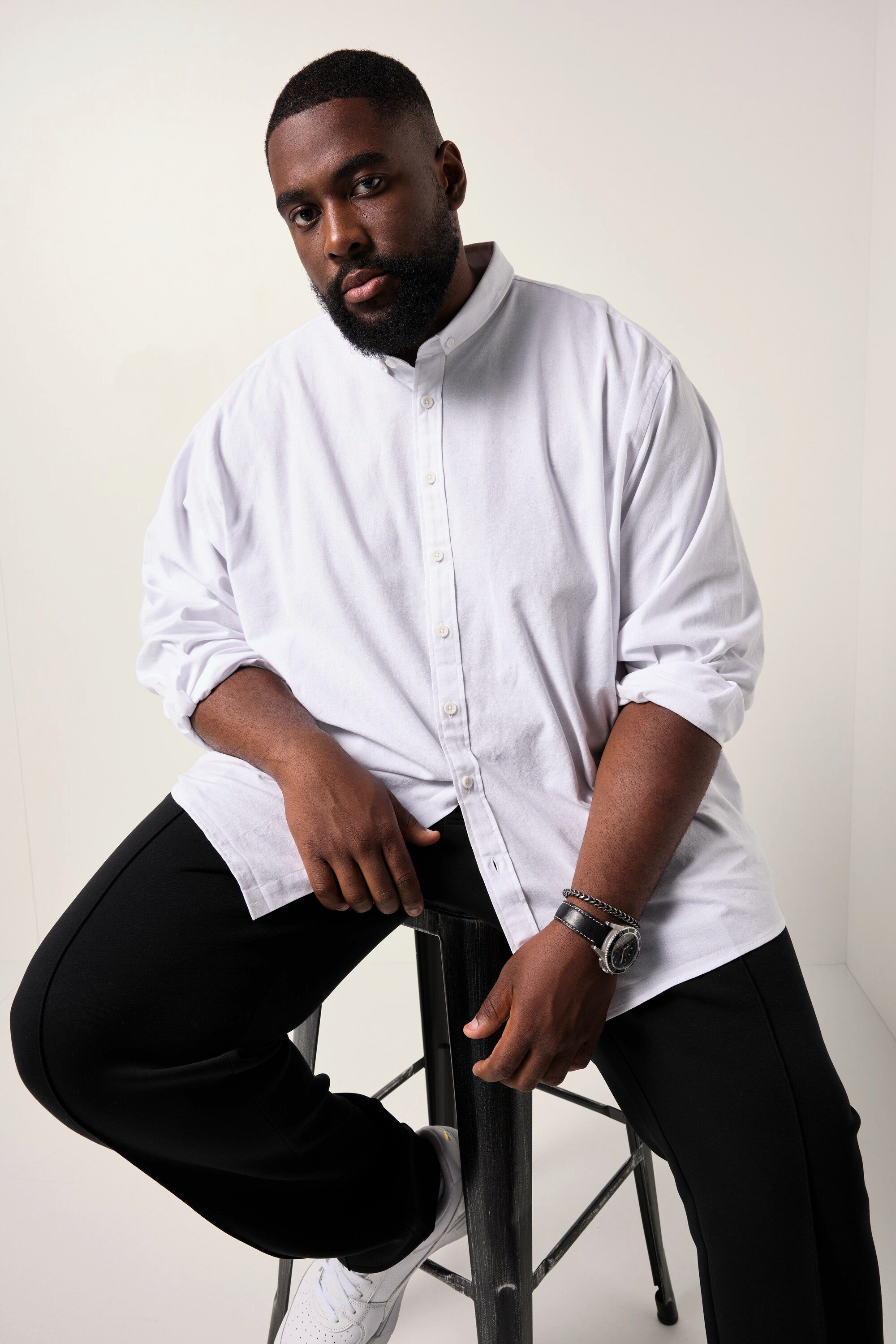 STHUGE Businesshemd Hemd Langarm oversized Boxy Fit