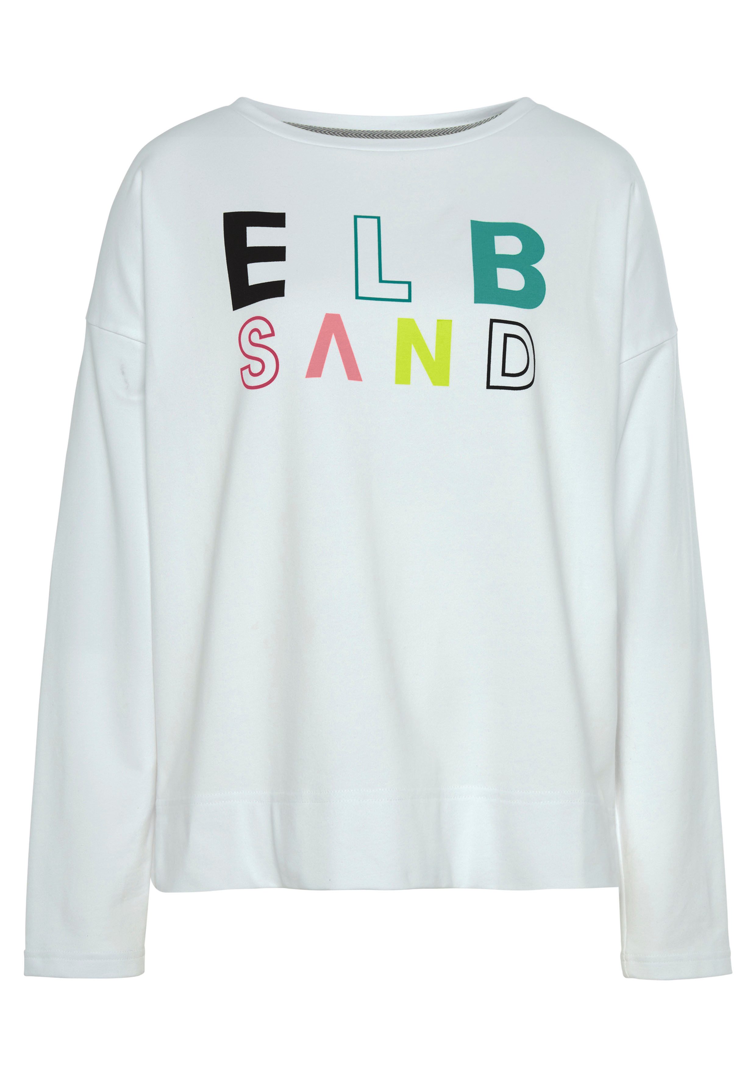 Elbsand Sweatshirt Aliisa mit Logodruck vorne, Basic-Passform, sportlich-casual