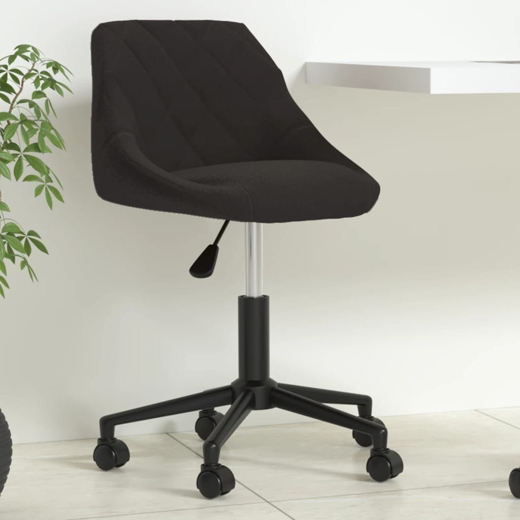 vidaXL Bürostuhl Bürostuhl Drehbar Schwarz Samt (1 St)