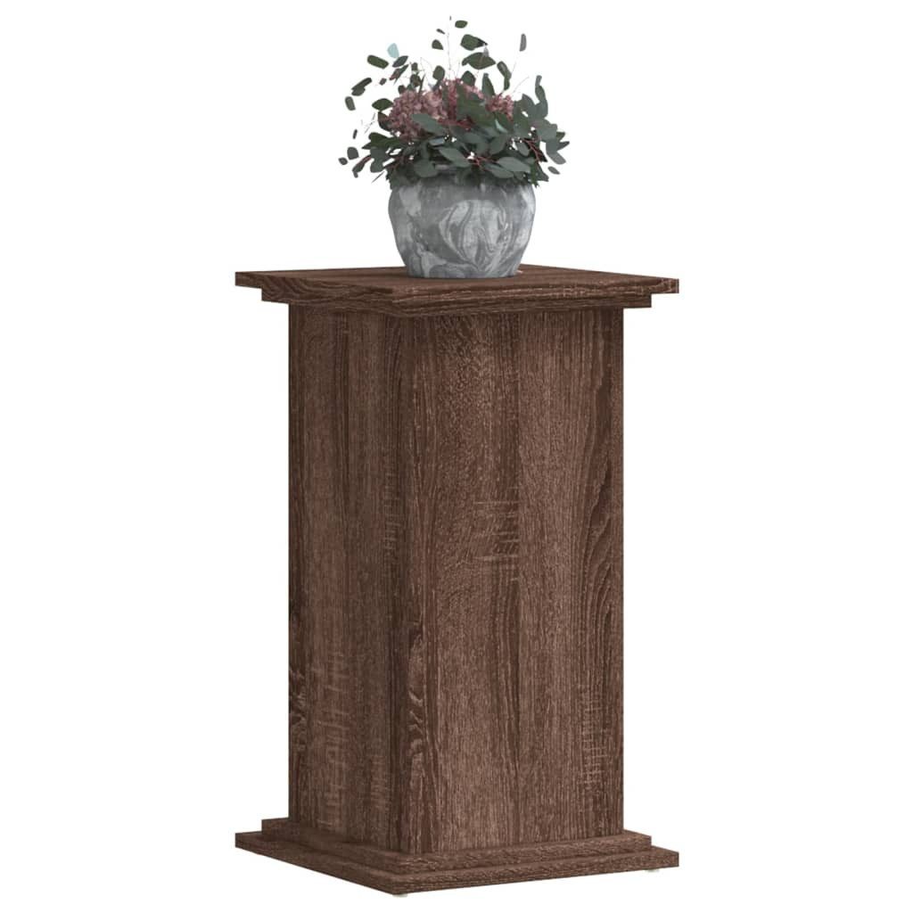 vidaXL Blumenständer Pflanzenständer Braun Eichen-Optik 33x33x60 cm Holzwer günstig online kaufen