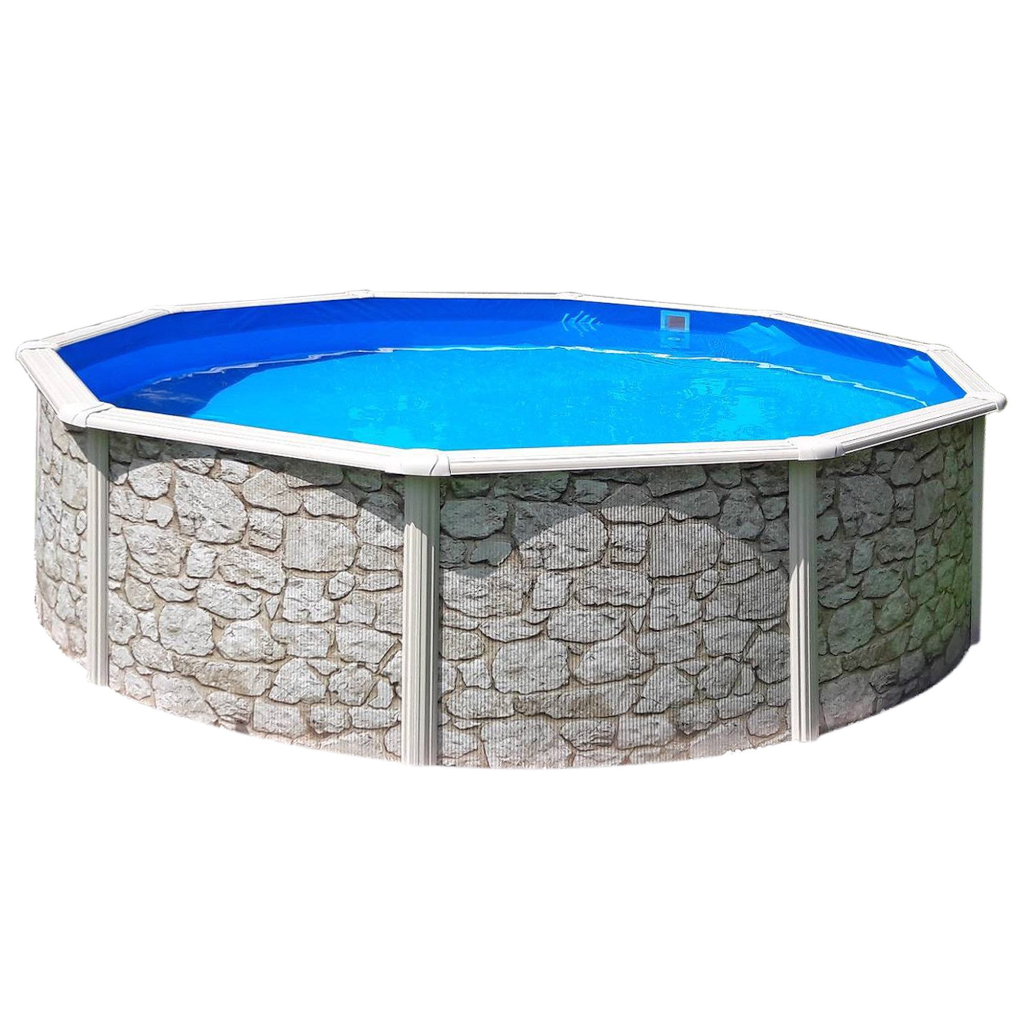Waterman Rundpool Stahlwandpool rund Classic Größe wählbar, 120cm ti (Einzelbecken, 1-tlg), verzinkte Stahlwand