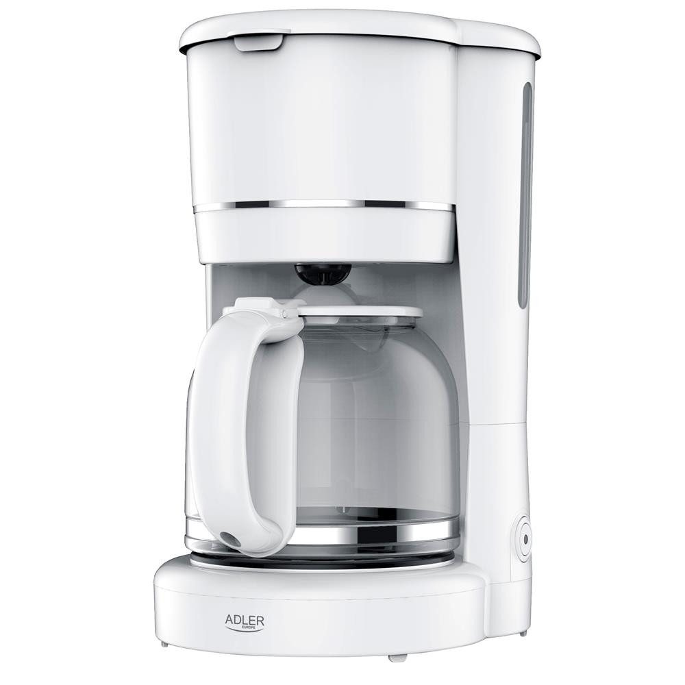 ADLER EUROPE Filterkaffeemaschine AD 4383w, Nylonfilter, mit Warmhaltefunktion, 1,5 l Glaskanne,Tropf-Stopp