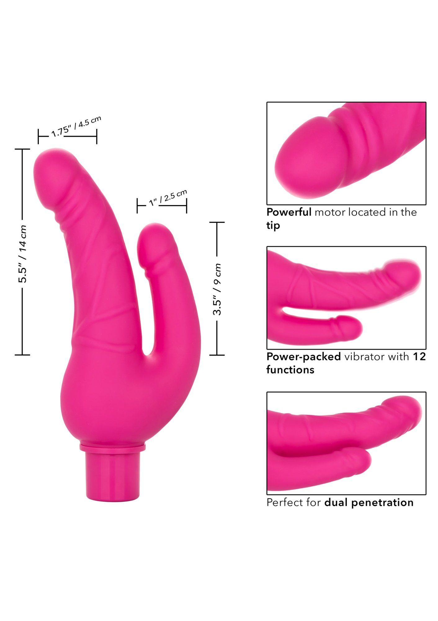 Exotic Novelties pink doppelte Penetration - Doppel-Vibrator California Doppel-Vibrator