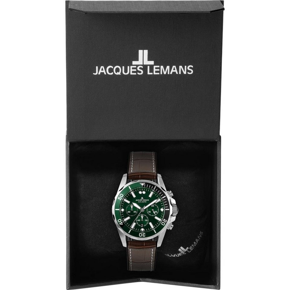 Jacques Lemans Chronograph Jacques Lemans Herren Uhr 1-2091C Liverpool  Chronograph, (1-tlg)