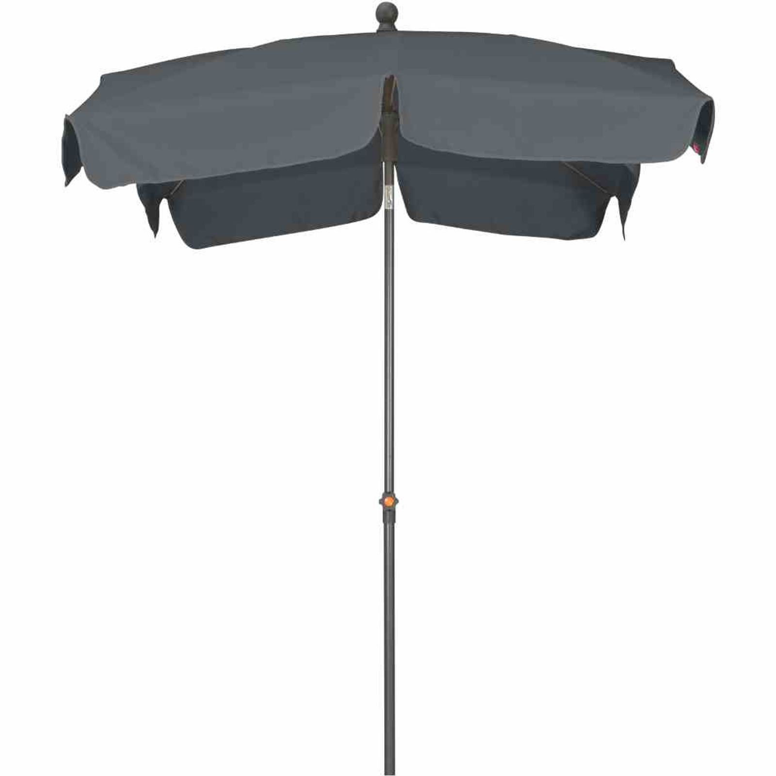 Siena Garden Sonnenschirm Tropico Mittelstockschirm anthrazit 210x140cm Sonnenschirm Schirm