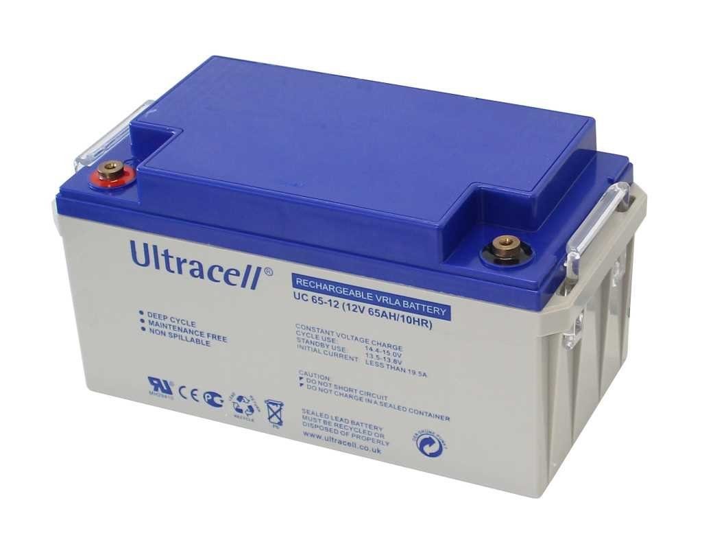Ultracell Ultracell UC65-12 12V 65Ah zyklenfest Bleiakku AGM Blei Gel Akku Akku 65000 mAh (12,0 V)